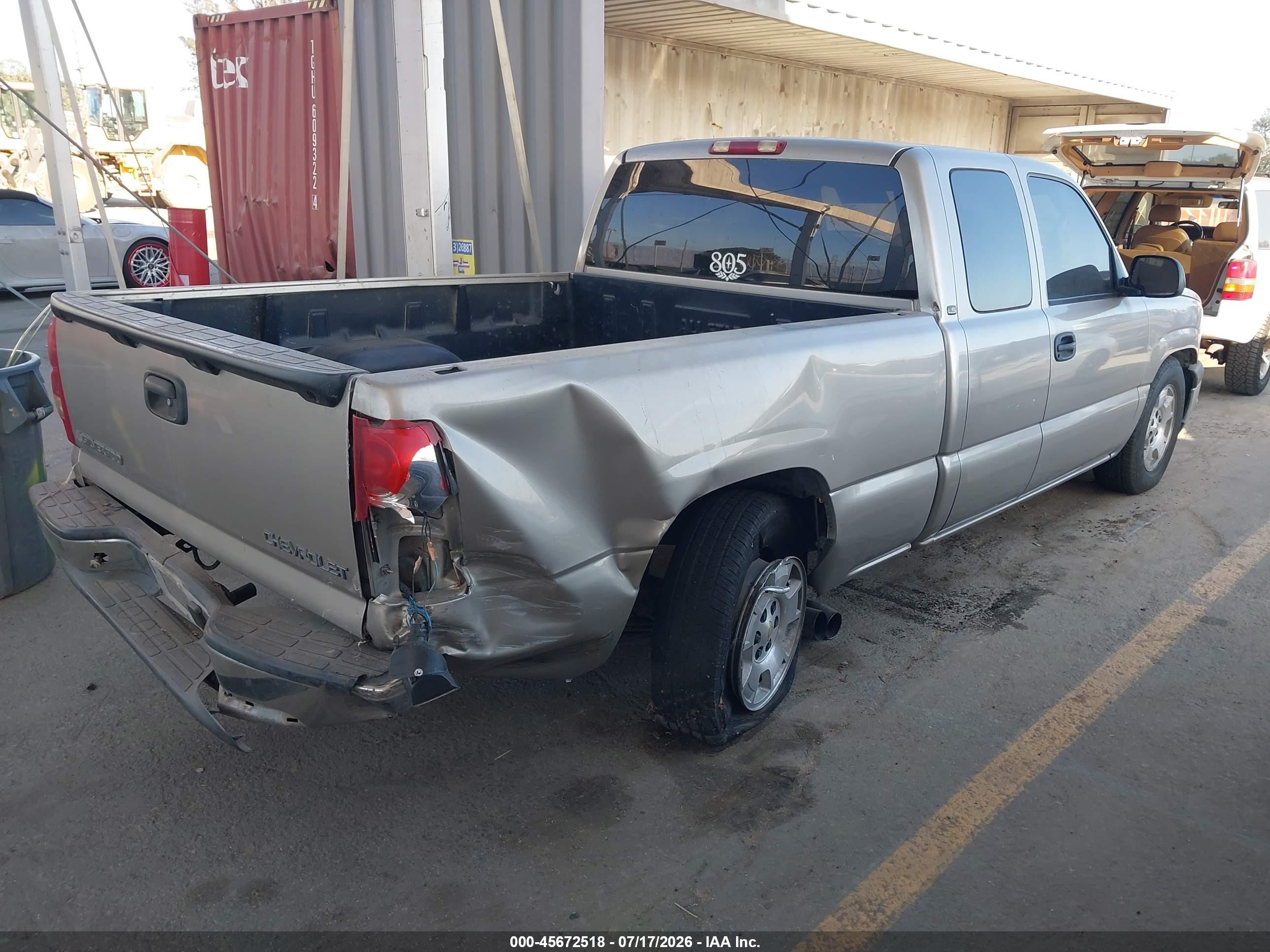 2003 Chevrolet Silverado 1500 Ls Silver vin: 2GCEC19V331295363