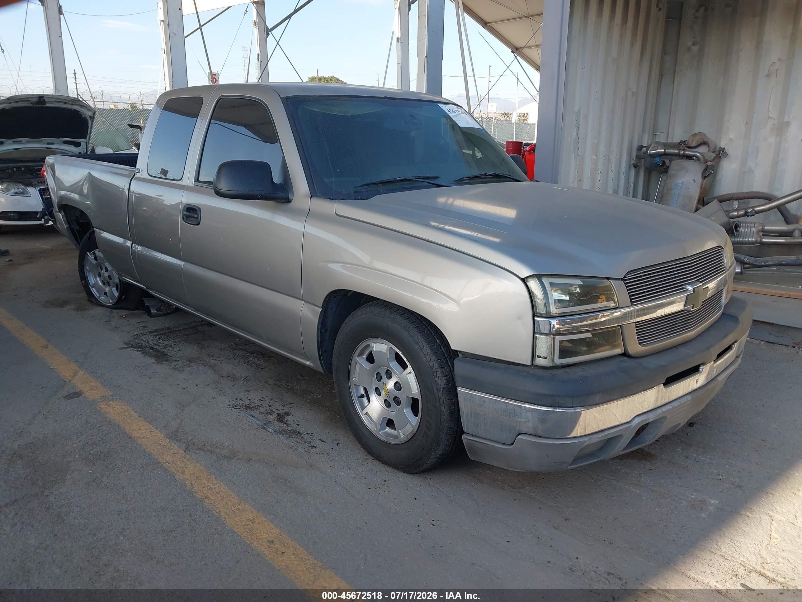 2003 Chevrolet Silverado 1500 Ls Silver vin: 2GCEC19V331295363