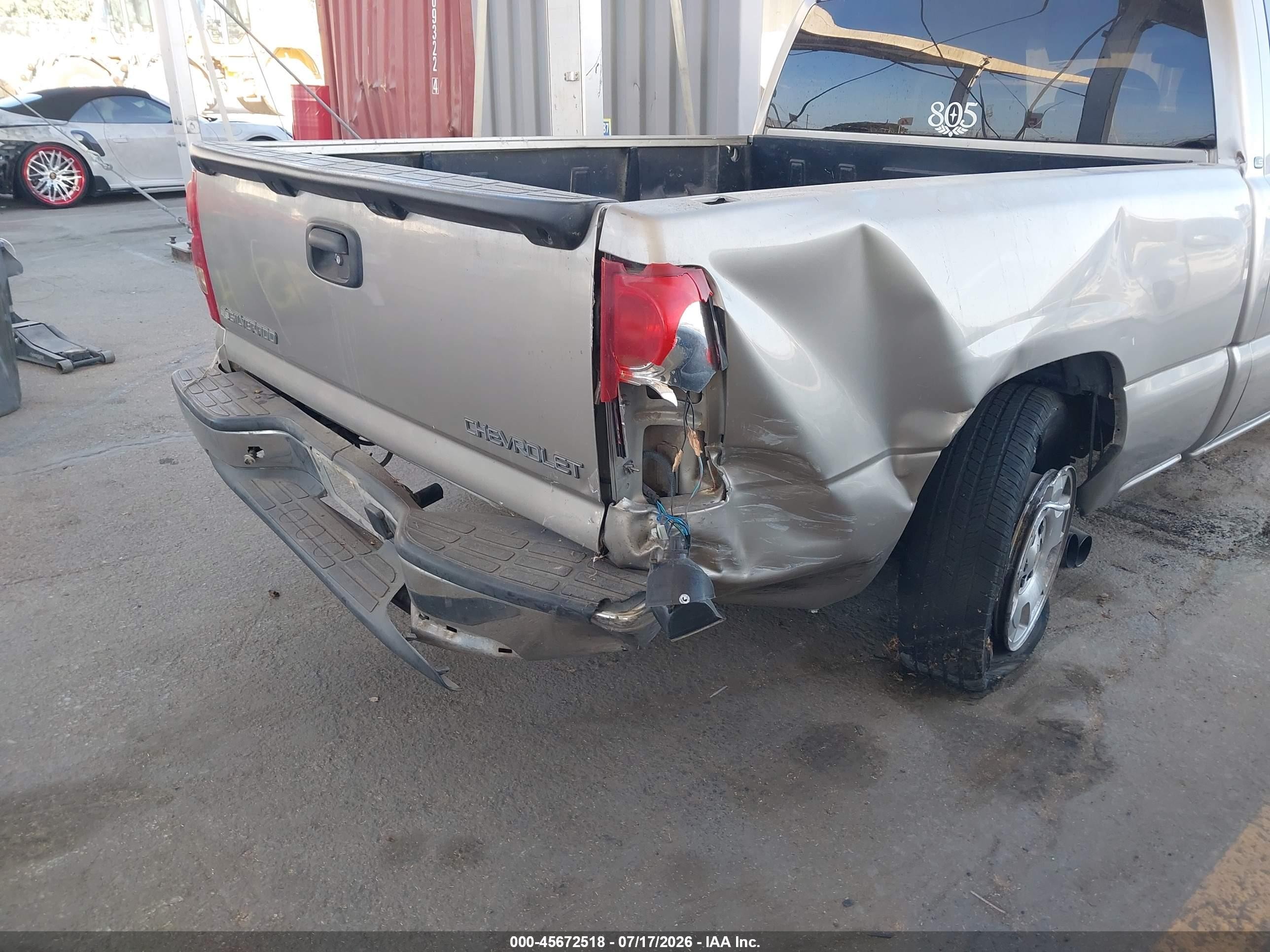 2003 Chevrolet Silverado 1500 Ls Silver vin: 2GCEC19V331295363