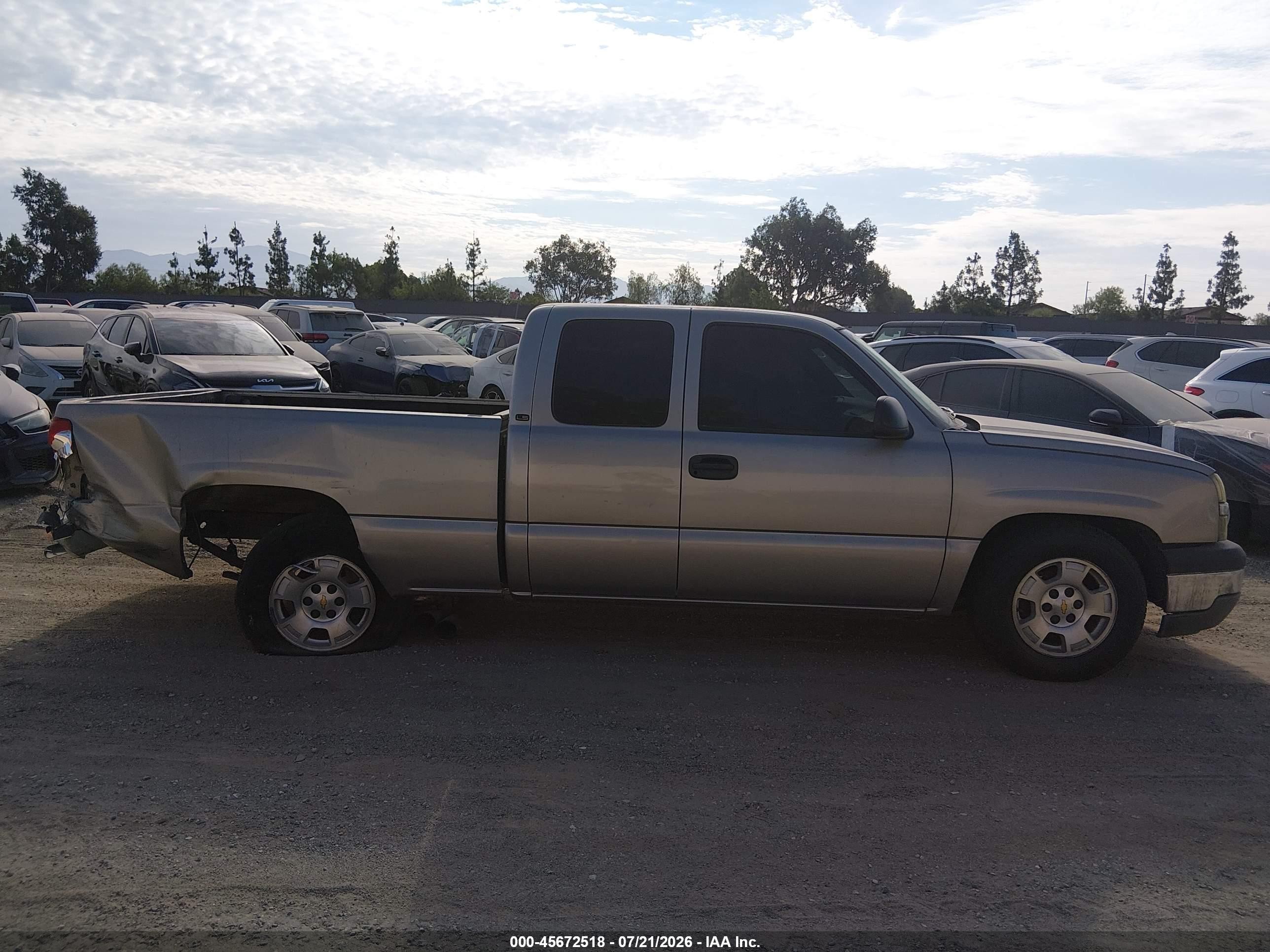 2003 Chevrolet Silverado 1500 Ls Silver vin: 2GCEC19V331295363