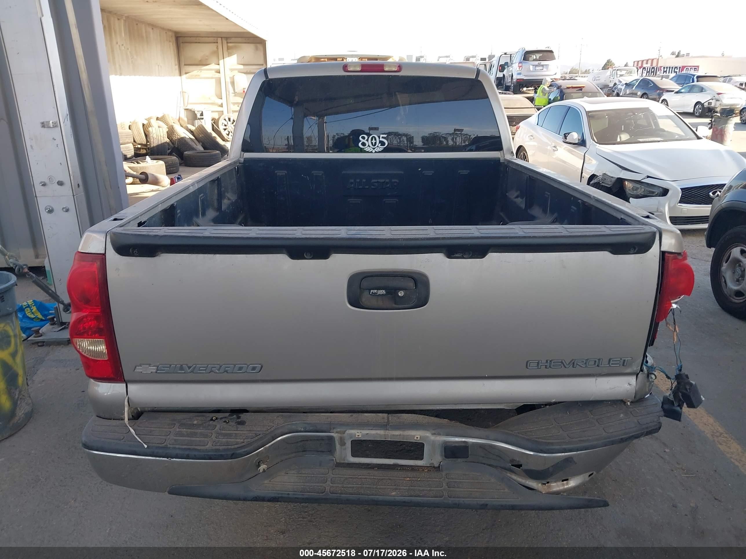 2003 Chevrolet Silverado 1500 Ls Silver vin: 2GCEC19V331295363