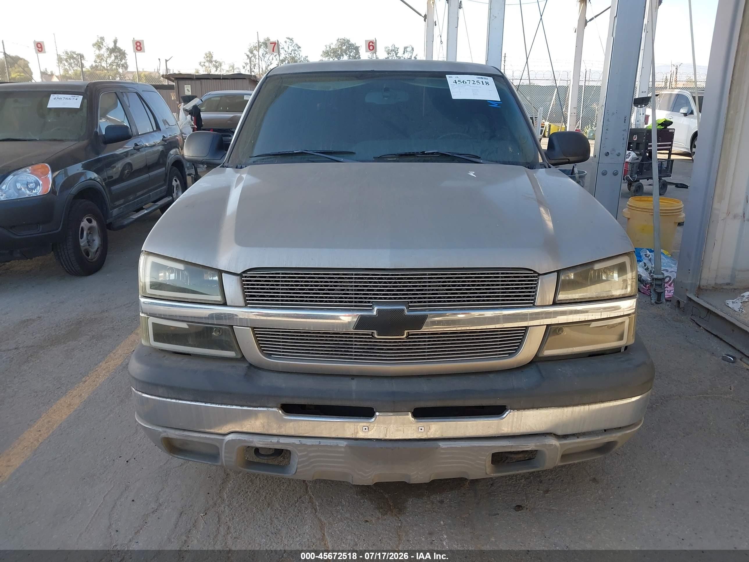 2003 Chevrolet Silverado 1500 Ls Silver vin: 2GCEC19V331295363