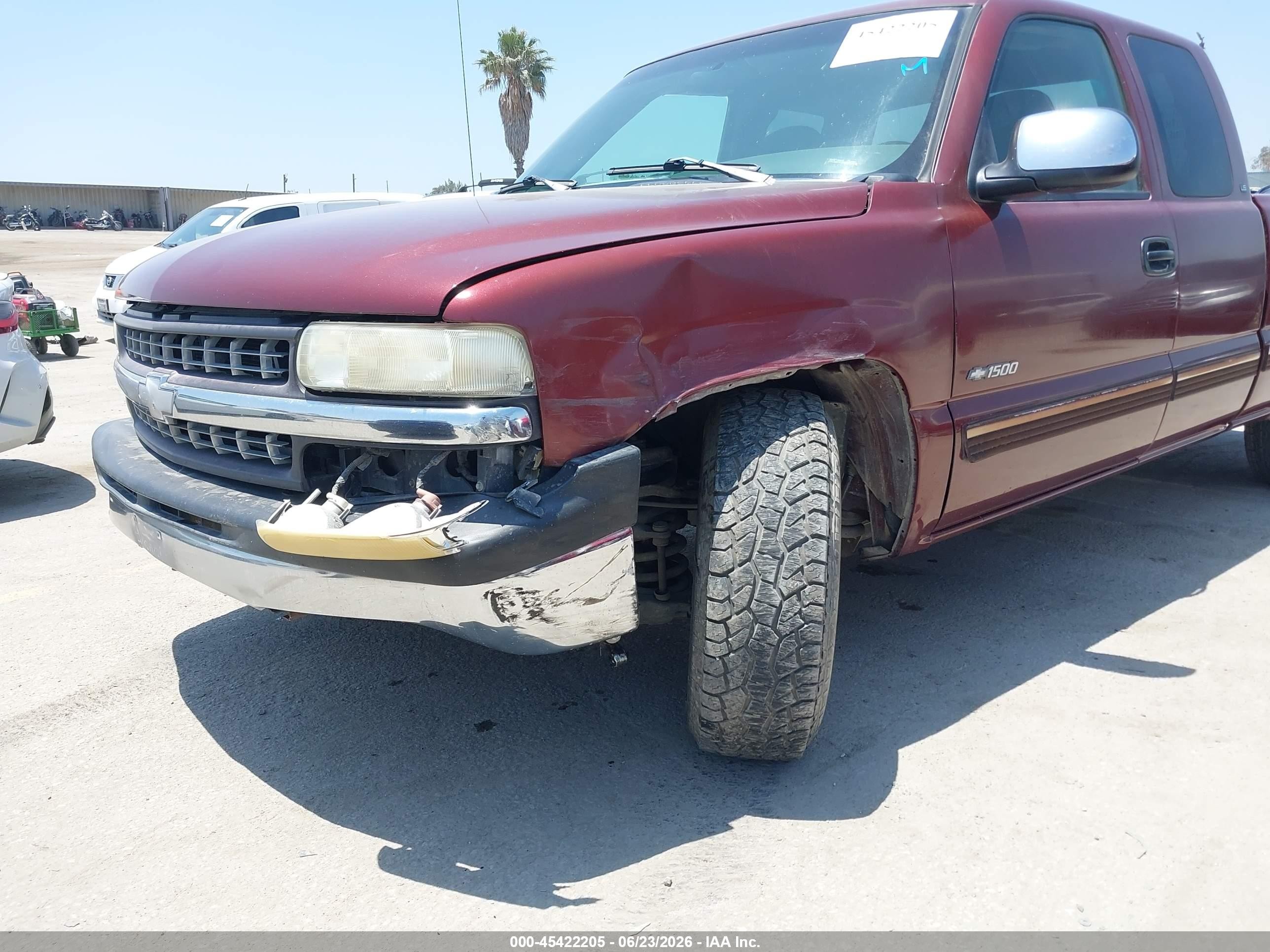 1999 Chevrolet Silverado 1500 Ls Red vin: 2GCEC19V3X1143945