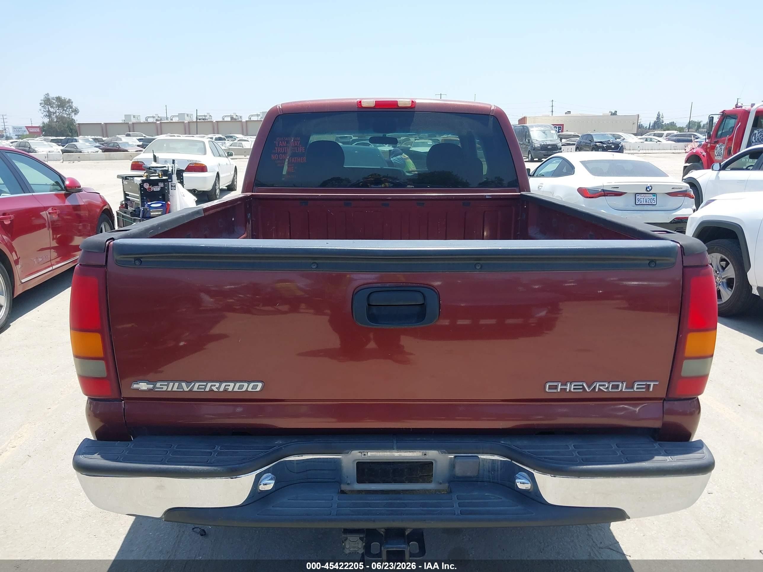 1999 Chevrolet Silverado 1500 Ls Red vin: 2GCEC19V3X1143945