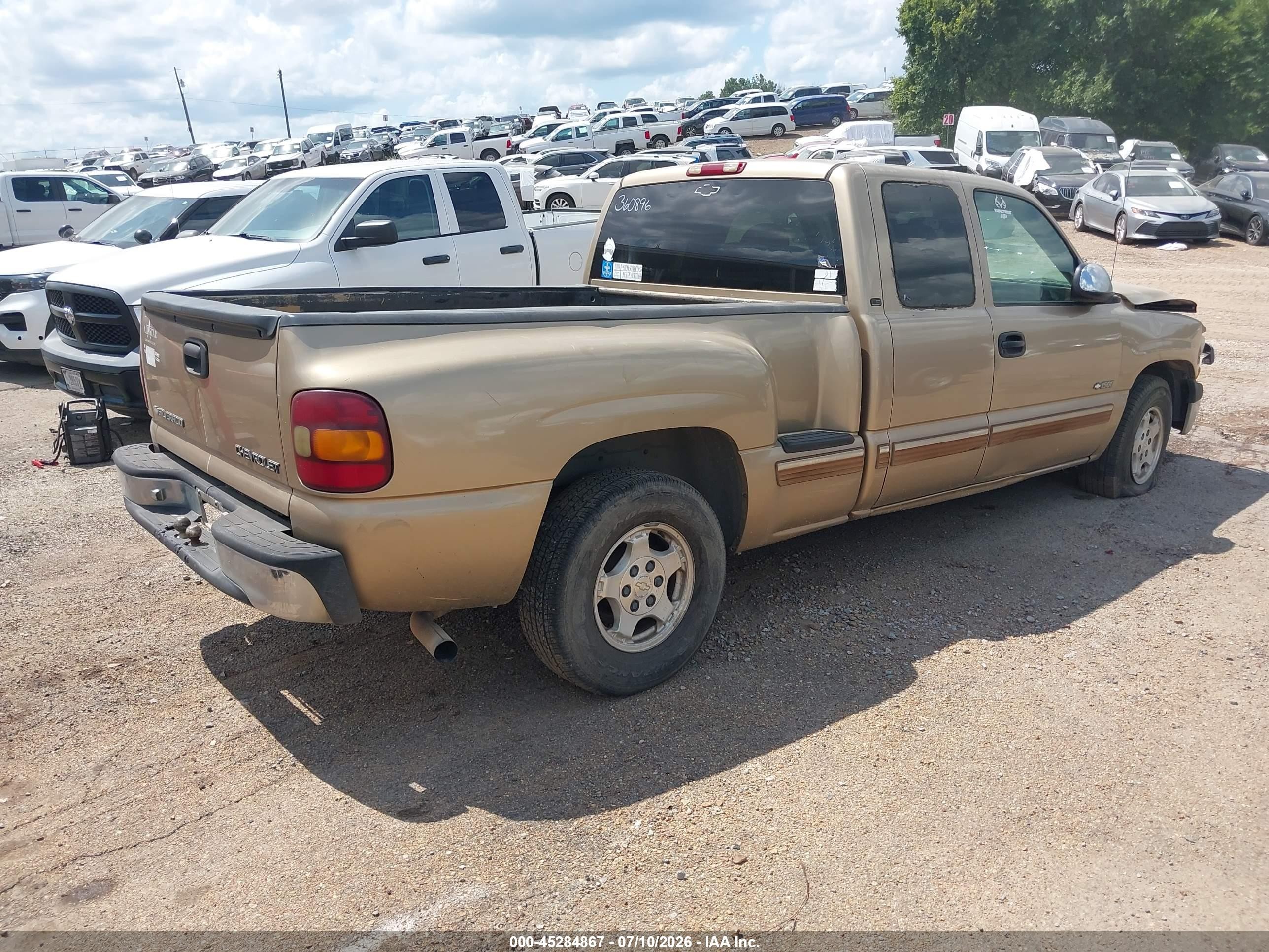 2000 Chevrolet Silverado 1500 Ls Tan vin: 2GCEC19V3Y1360896