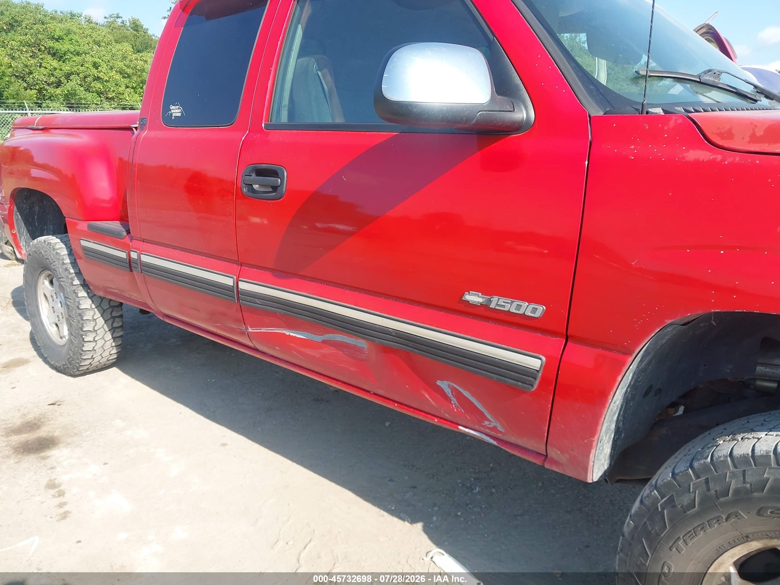 2001 Chevrolet Silverado 1500 Ls Красный vin: 2GCEC19V411159319