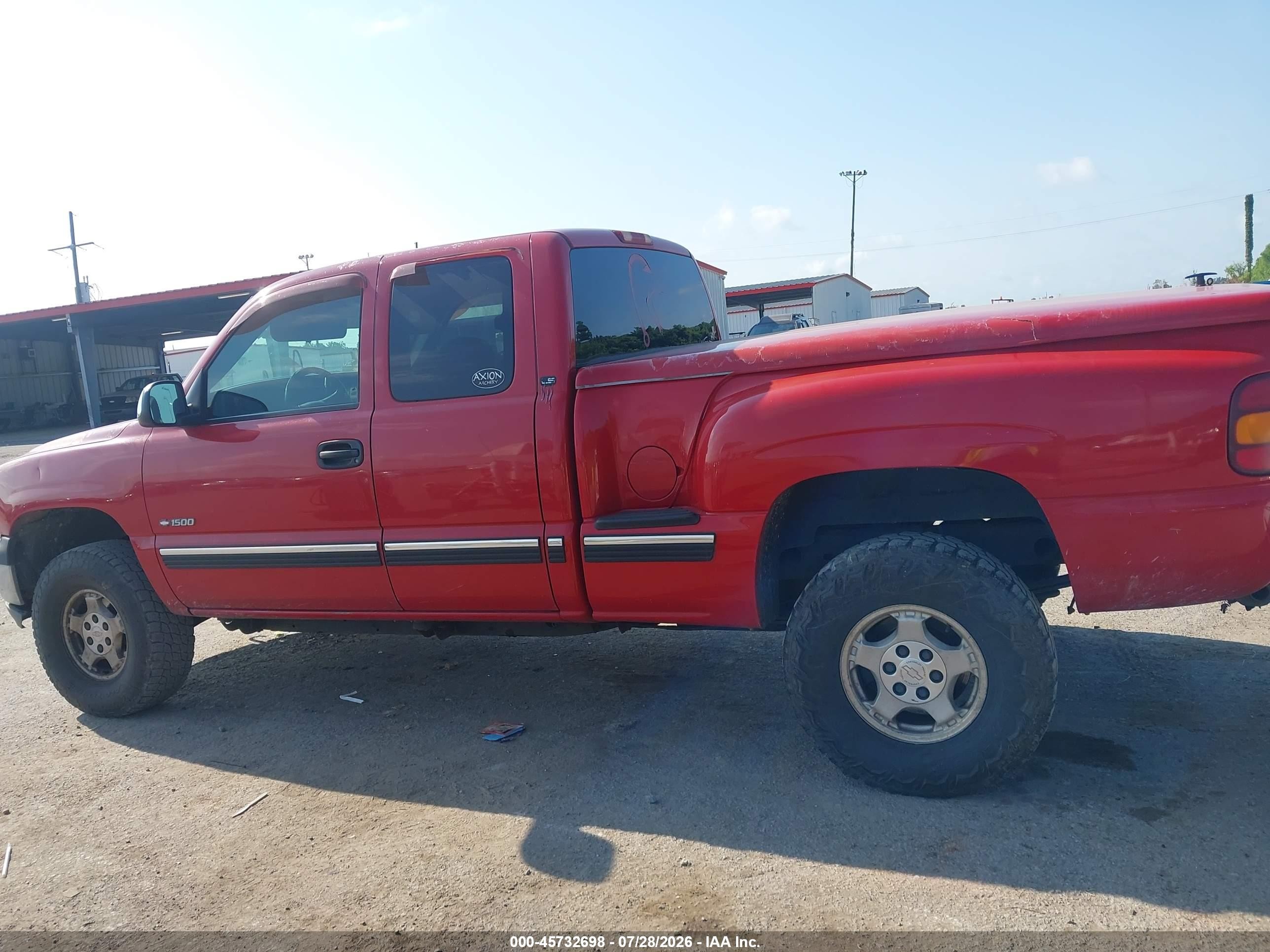 2001 Chevrolet Silverado 1500 Ls Красный vin: 2GCEC19V411159319