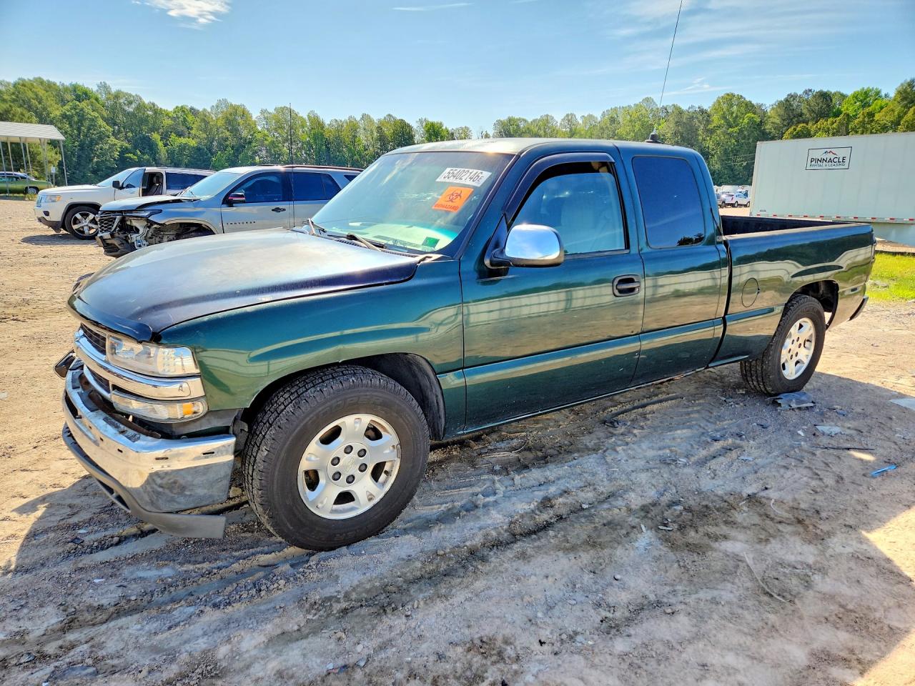 2001 Chevrolet Silverado Green vin: 2GCEC19V411234424