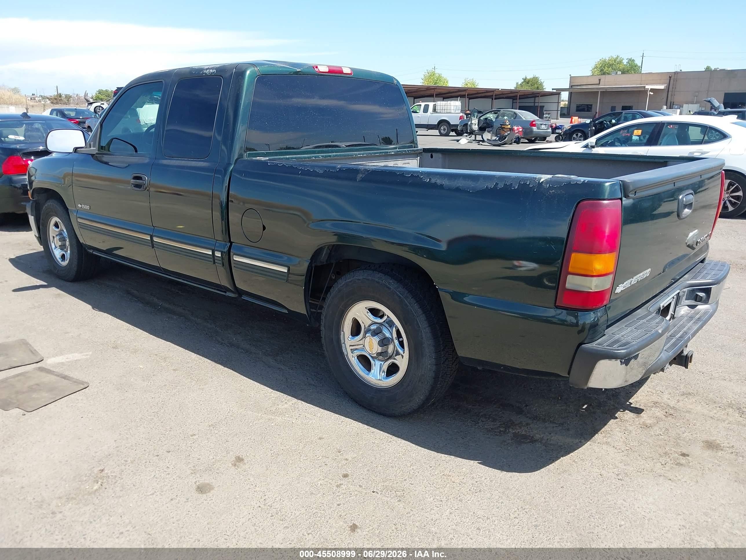 2002 Chevrolet Silverado 1500 Ls Green vin: 2GCEC19V421221738