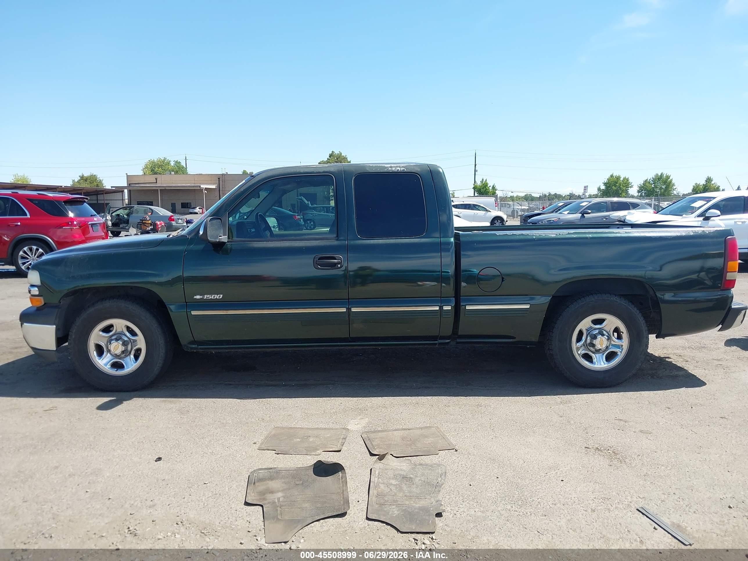 2002 Chevrolet Silverado 1500 Ls Green vin: 2GCEC19V421221738