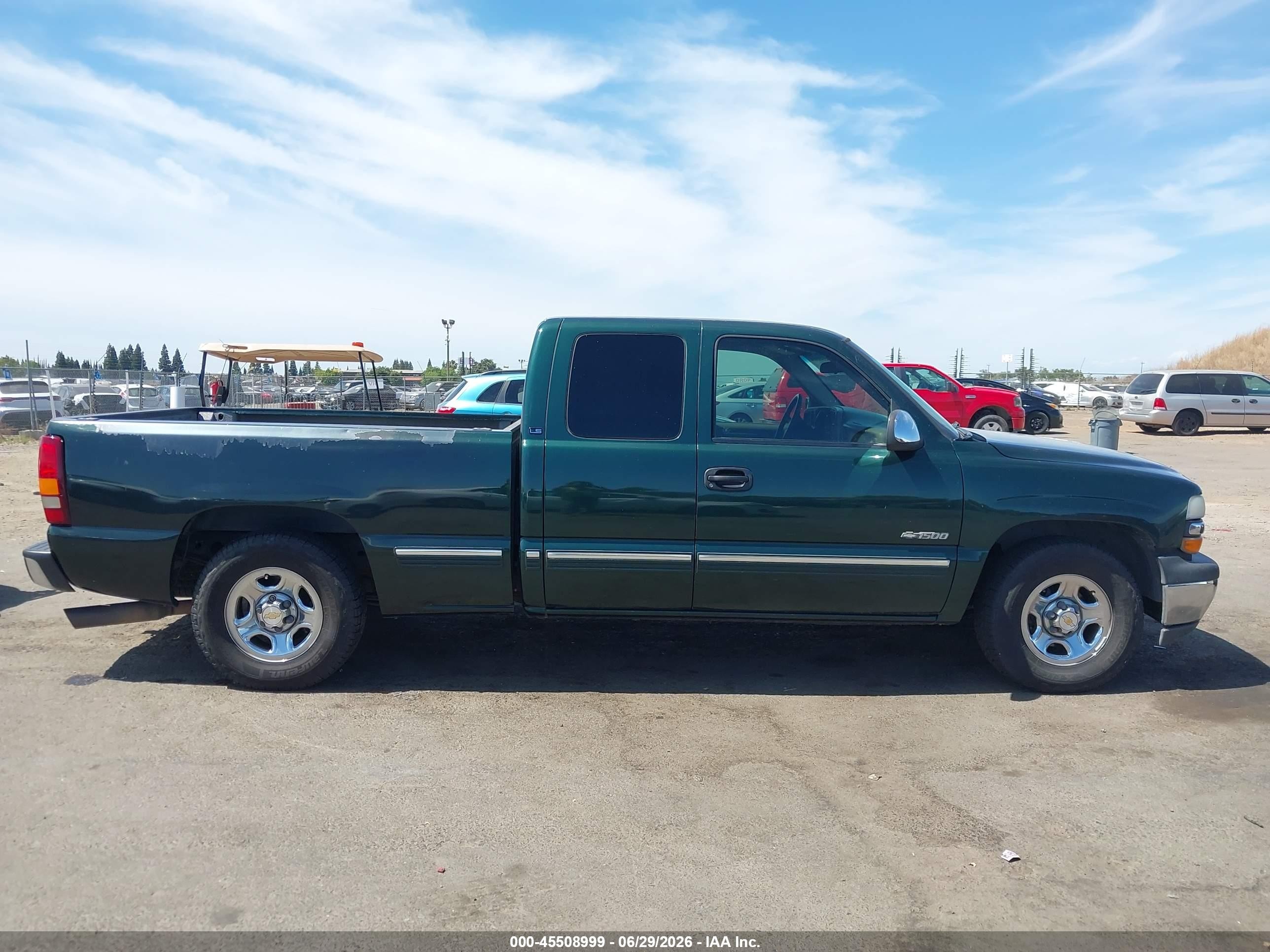 2002 Chevrolet Silverado 1500 Ls Green vin: 2GCEC19V421221738