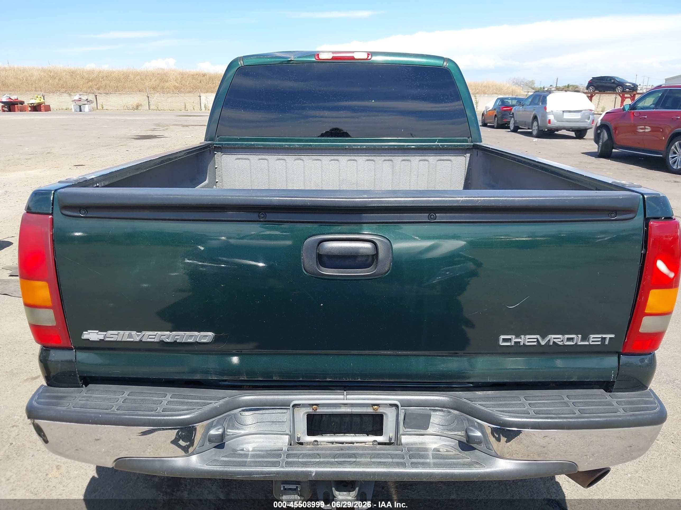 2002 Chevrolet Silverado 1500 Ls Green vin: 2GCEC19V421221738