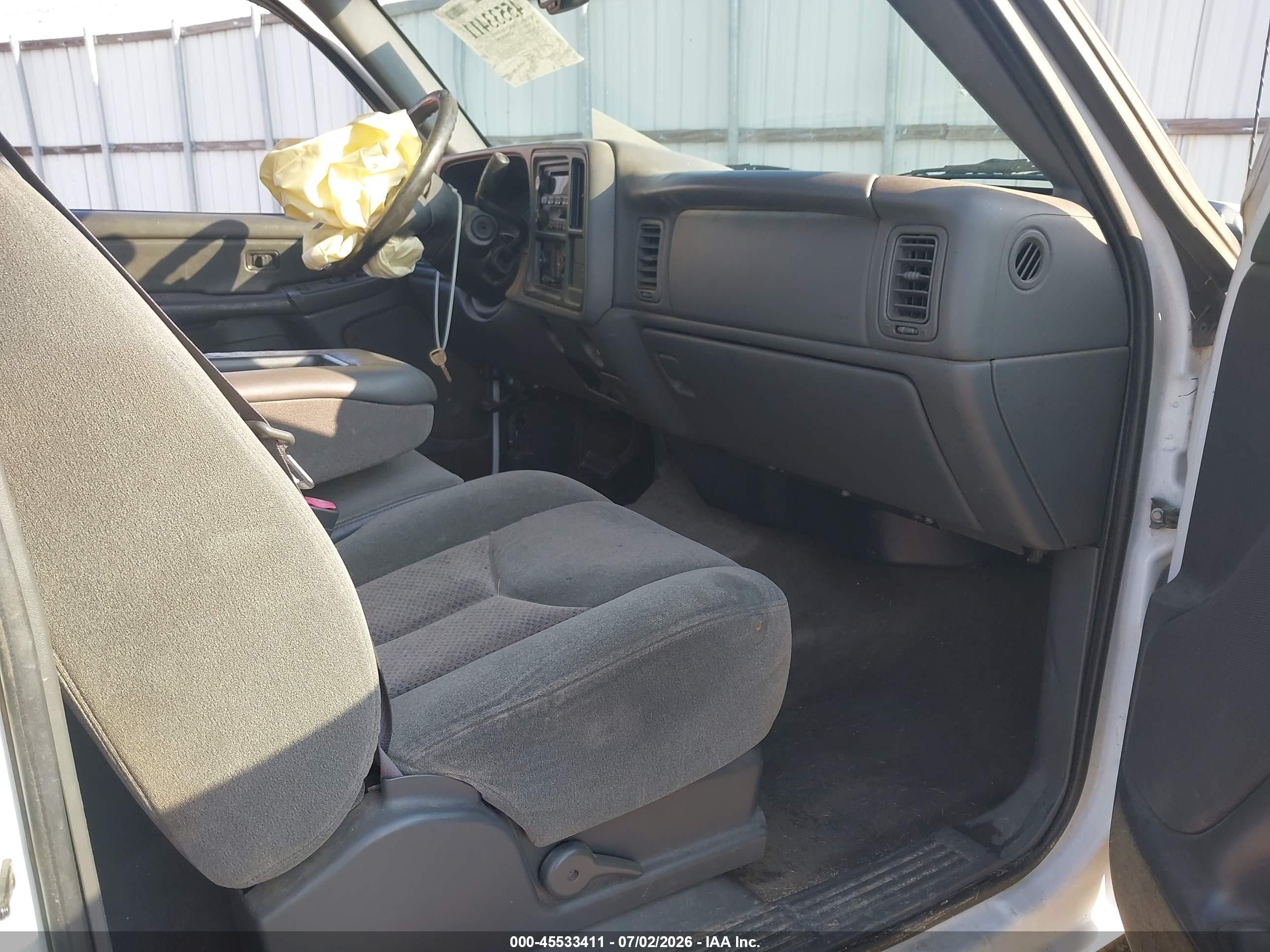 2004 Chevrolet Silverado 1500 Ls White vin: 2GCEC19V441100646