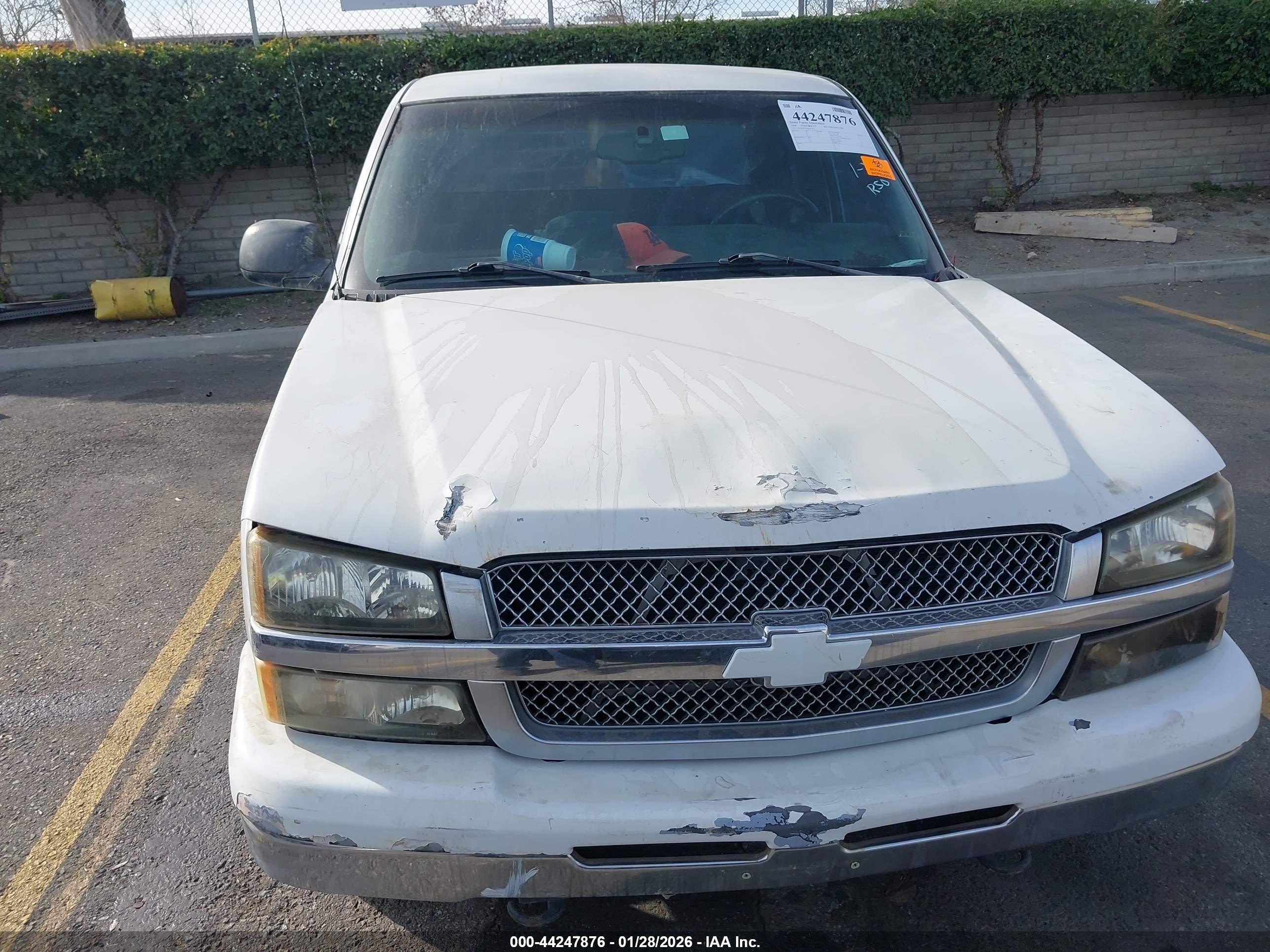 2004 Chevrolet Silverado 1500 Ls Белый vin: 2GCEC19V441105572