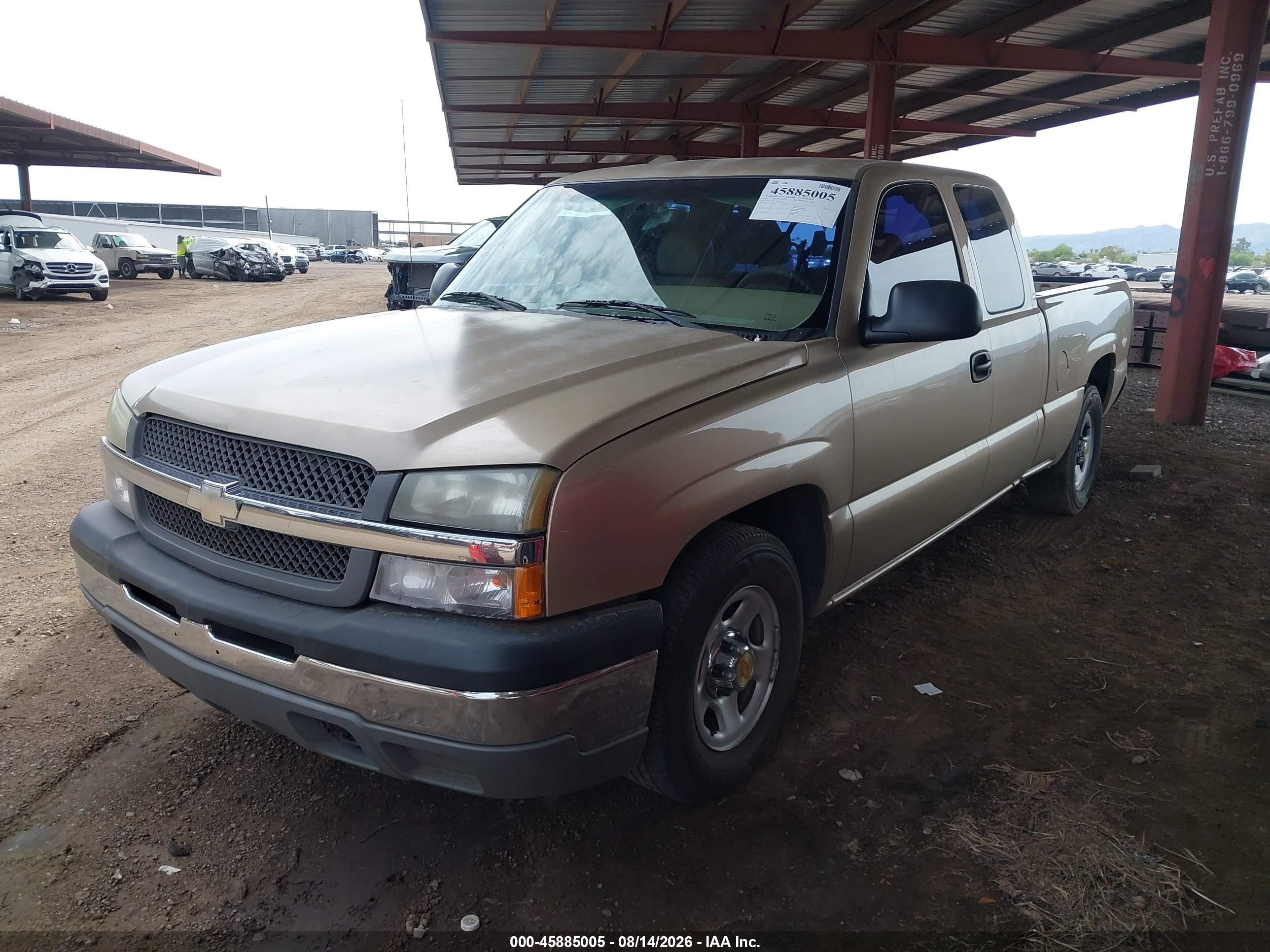 2004 Chevrolet Silverado 1500 Work Truck Gold vin: 2GCEC19V441432649