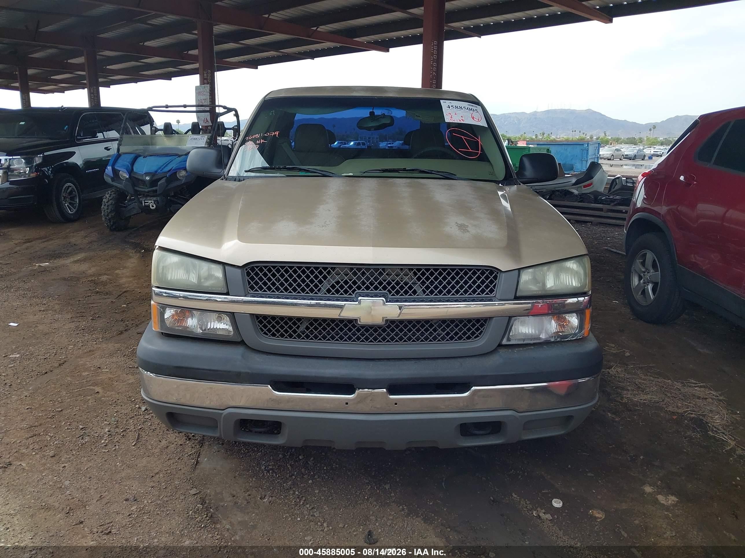 2004 Chevrolet Silverado 1500 Work Truck Gold vin: 2GCEC19V441432649