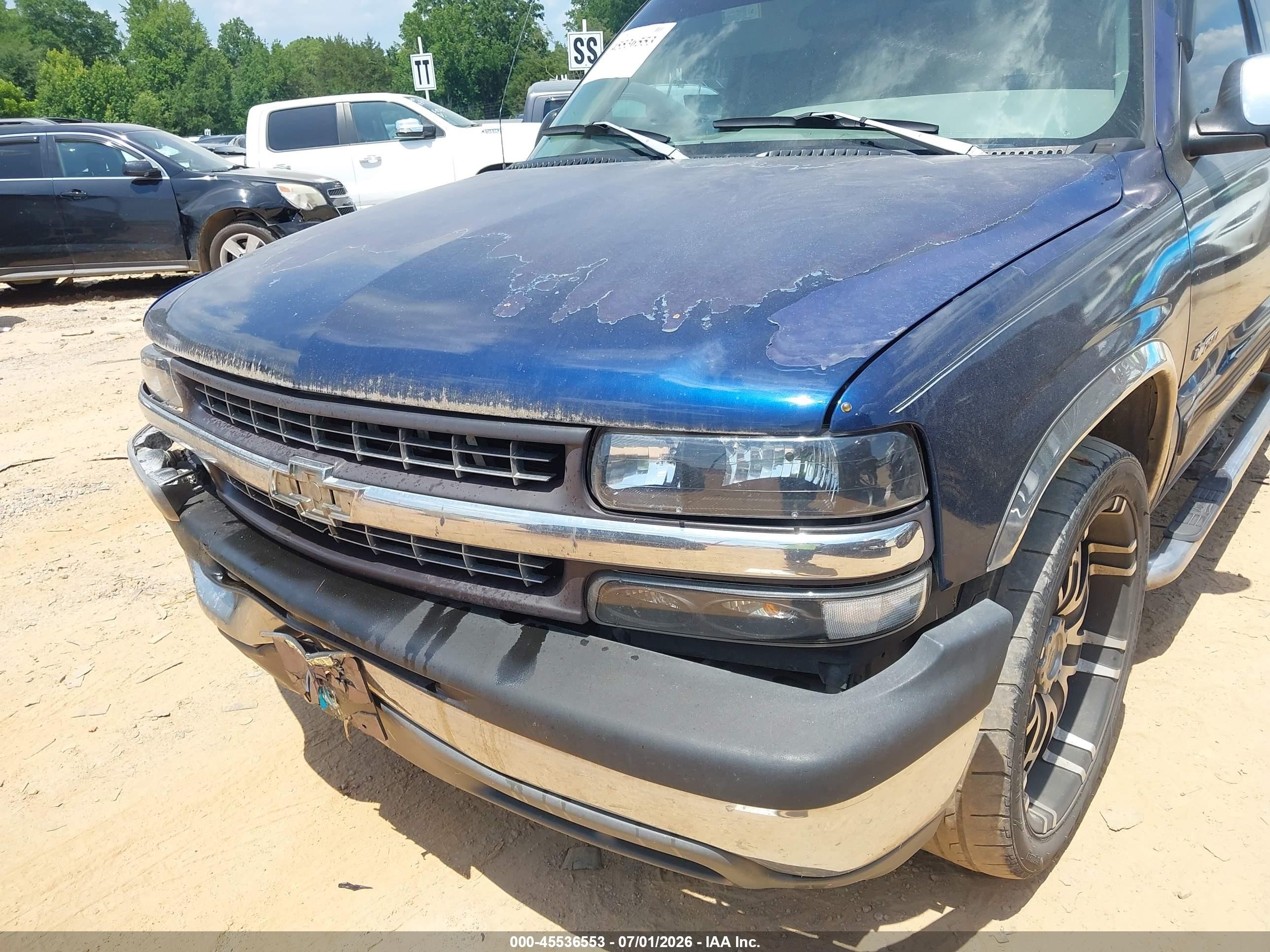2000 Chevrolet Silverado 1500 Ls Blue vin: 2GCEC19V4Y1122569