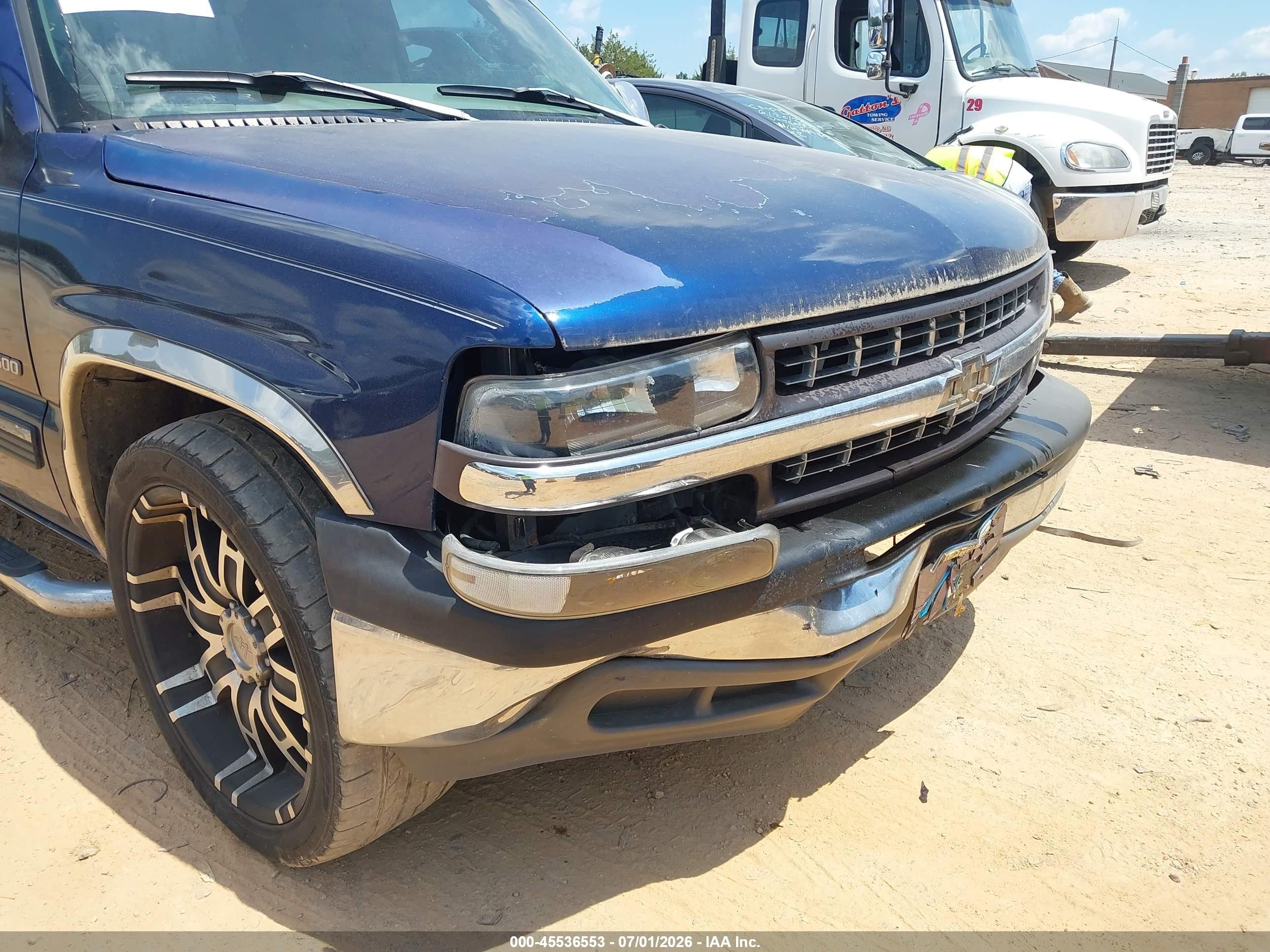 2000 Chevrolet Silverado 1500 Ls Blue vin: 2GCEC19V4Y1122569