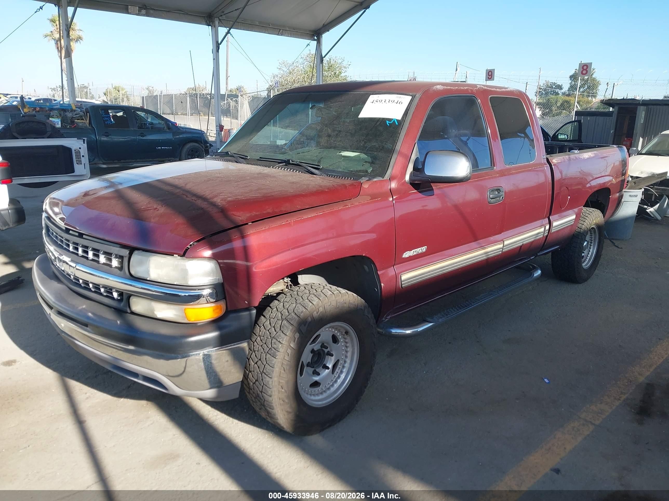 2000 Chevrolet Silverado 1500 Ls Burgundy vin: 2GCEC19V4Y1391588