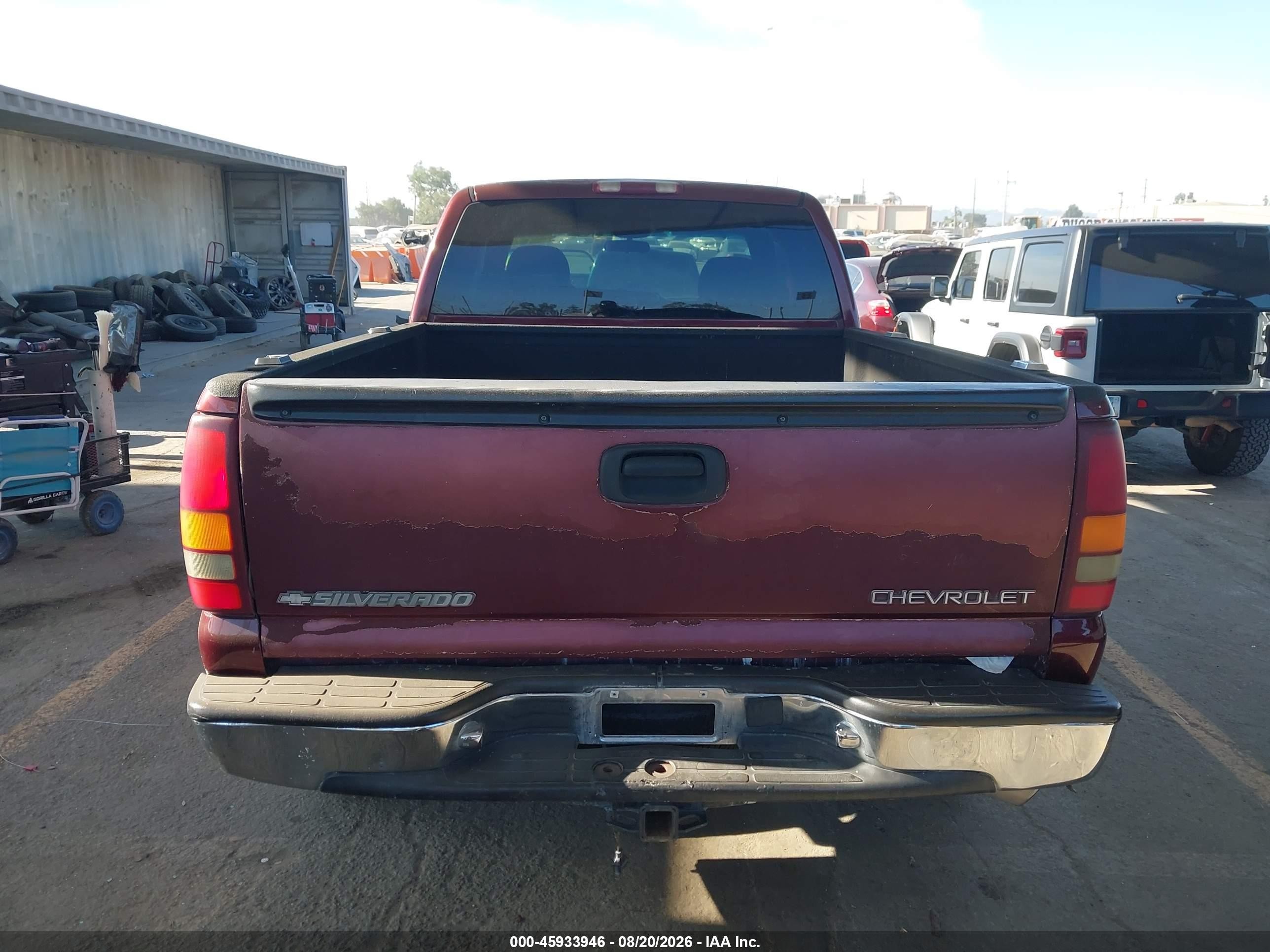 2000 Chevrolet Silverado 1500 Ls Burgundy vin: 2GCEC19V4Y1391588