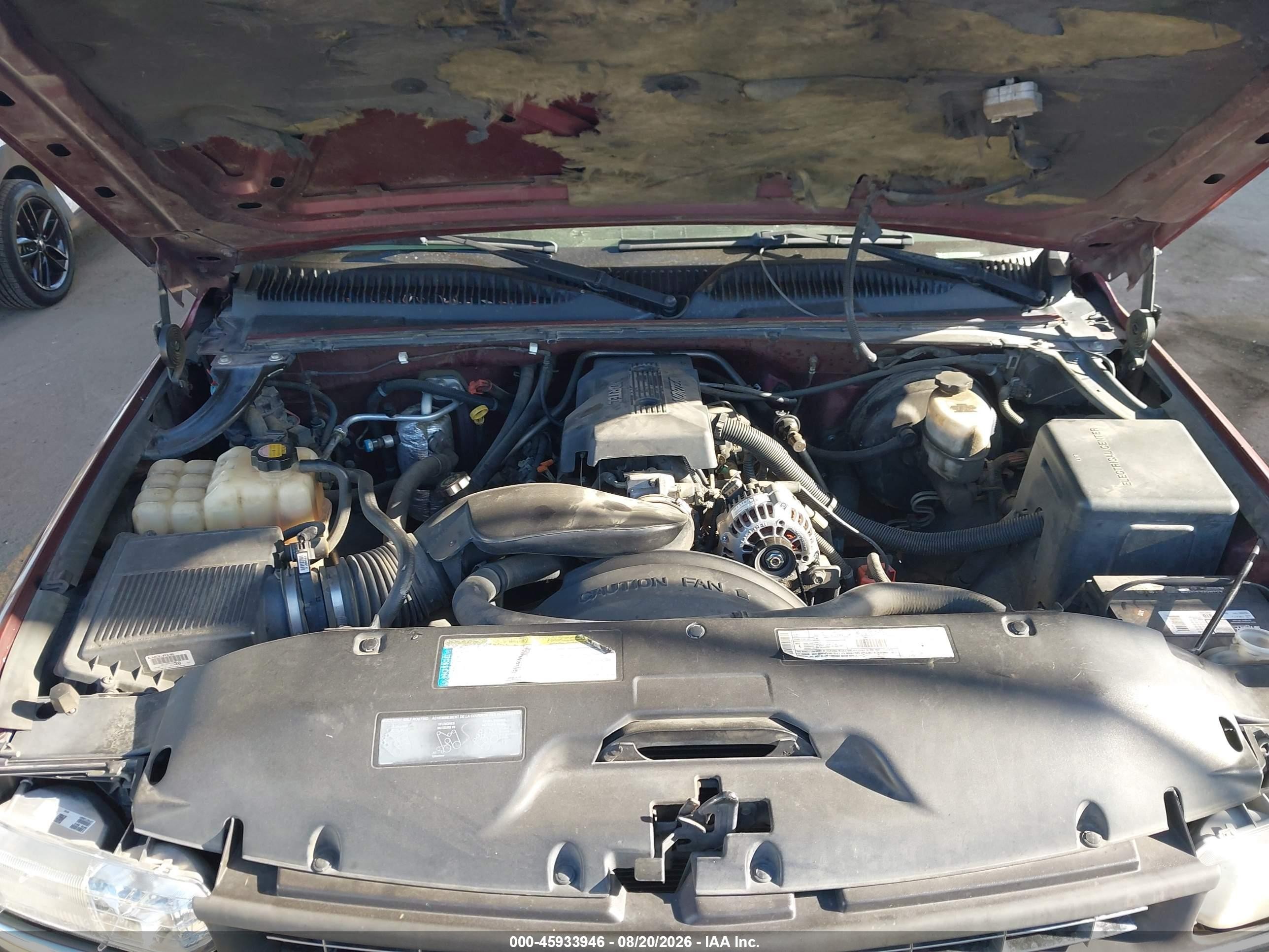 2000 Chevrolet Silverado 1500 Ls Burgundy vin: 2GCEC19V4Y1391588