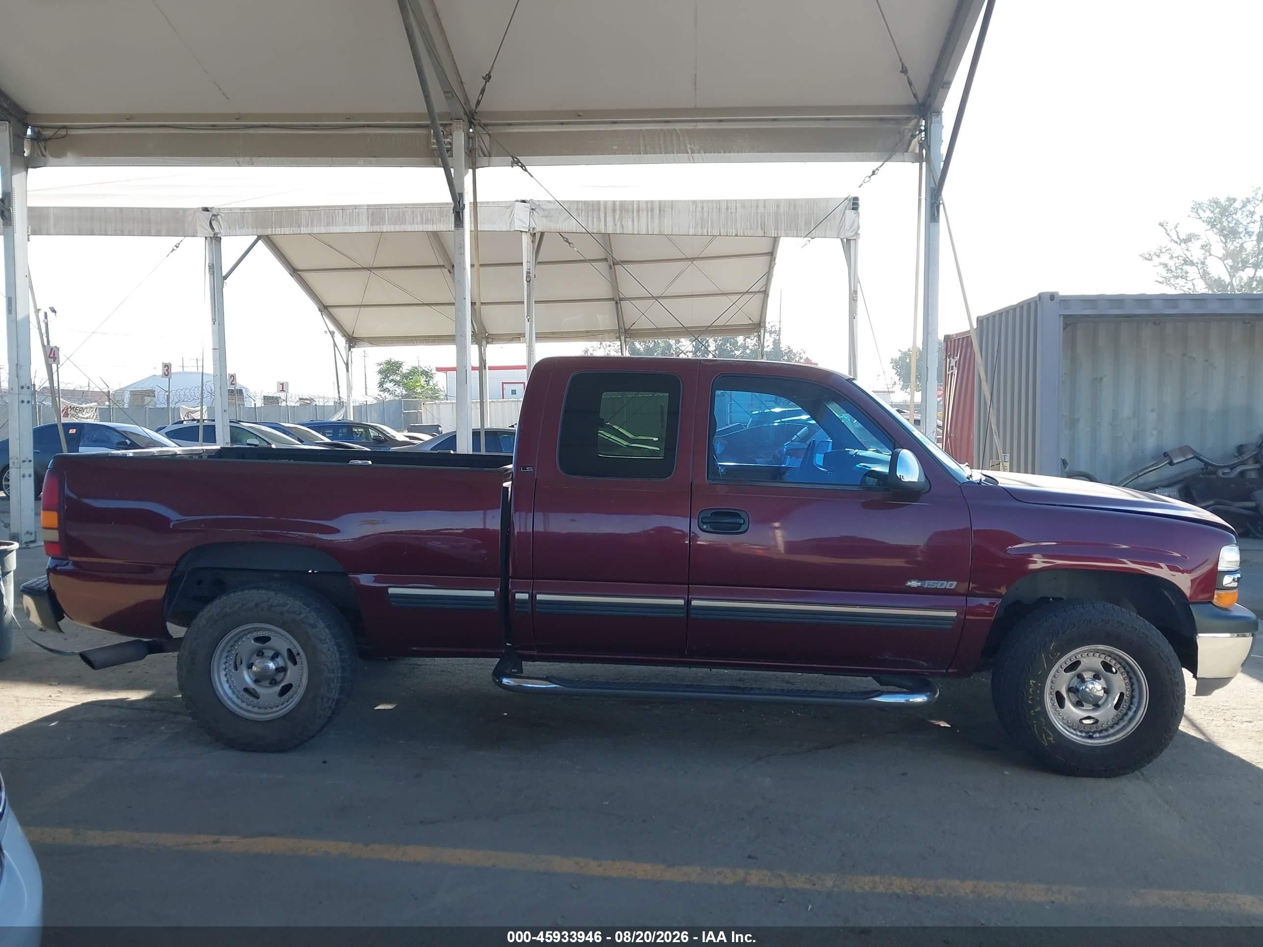 2000 Chevrolet Silverado 1500 Ls Burgundy vin: 2GCEC19V4Y1391588