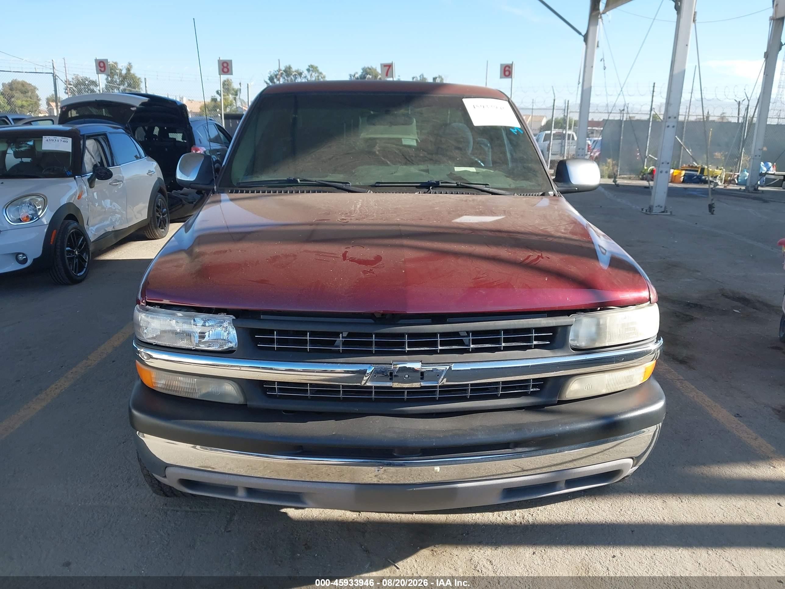 2000 Chevrolet Silverado 1500 Ls Burgundy vin: 2GCEC19V4Y1391588