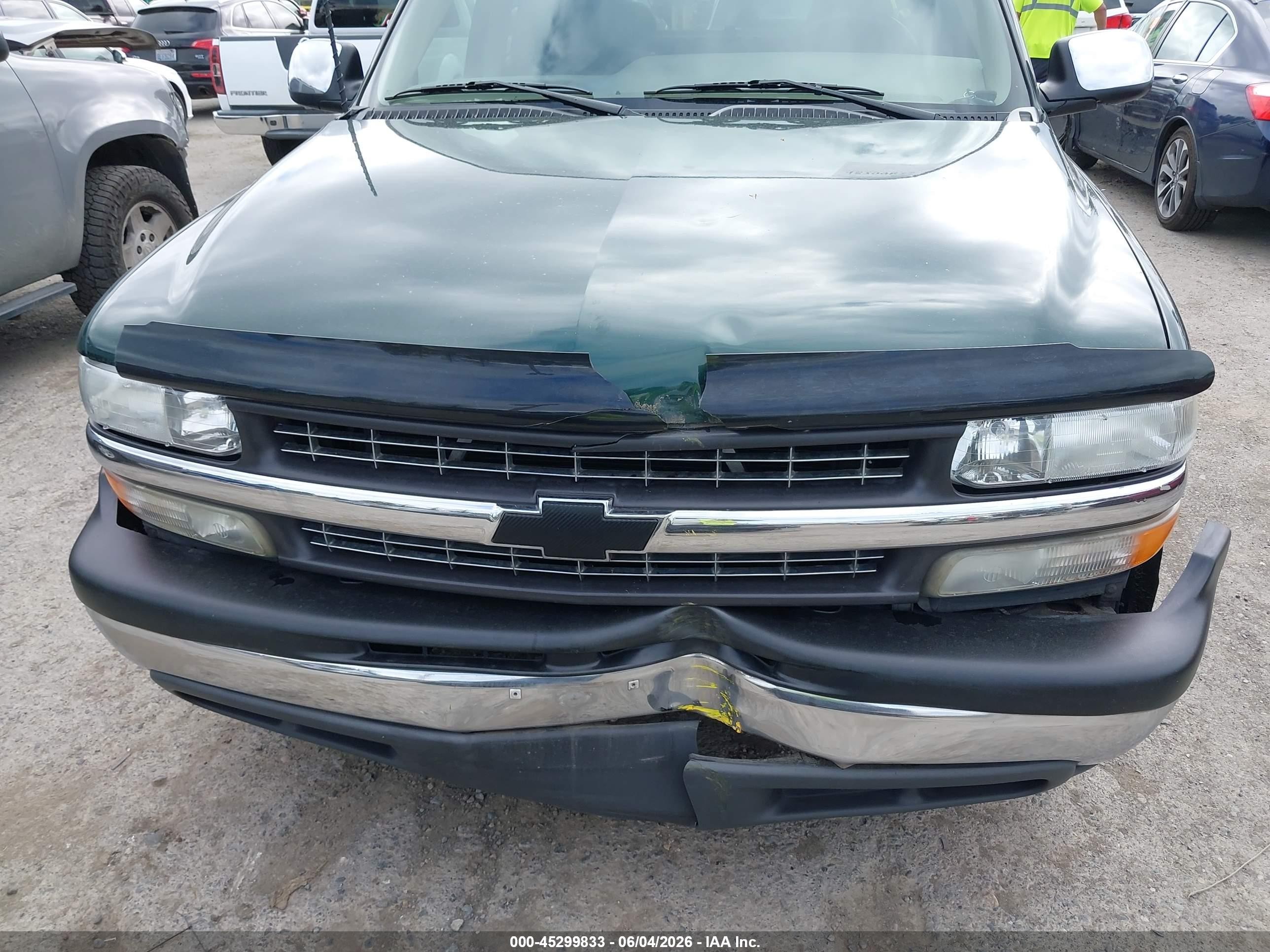 2002 Chevrolet Silverado 1500 Ls Зеленый vin: 2GCEC19V521201773