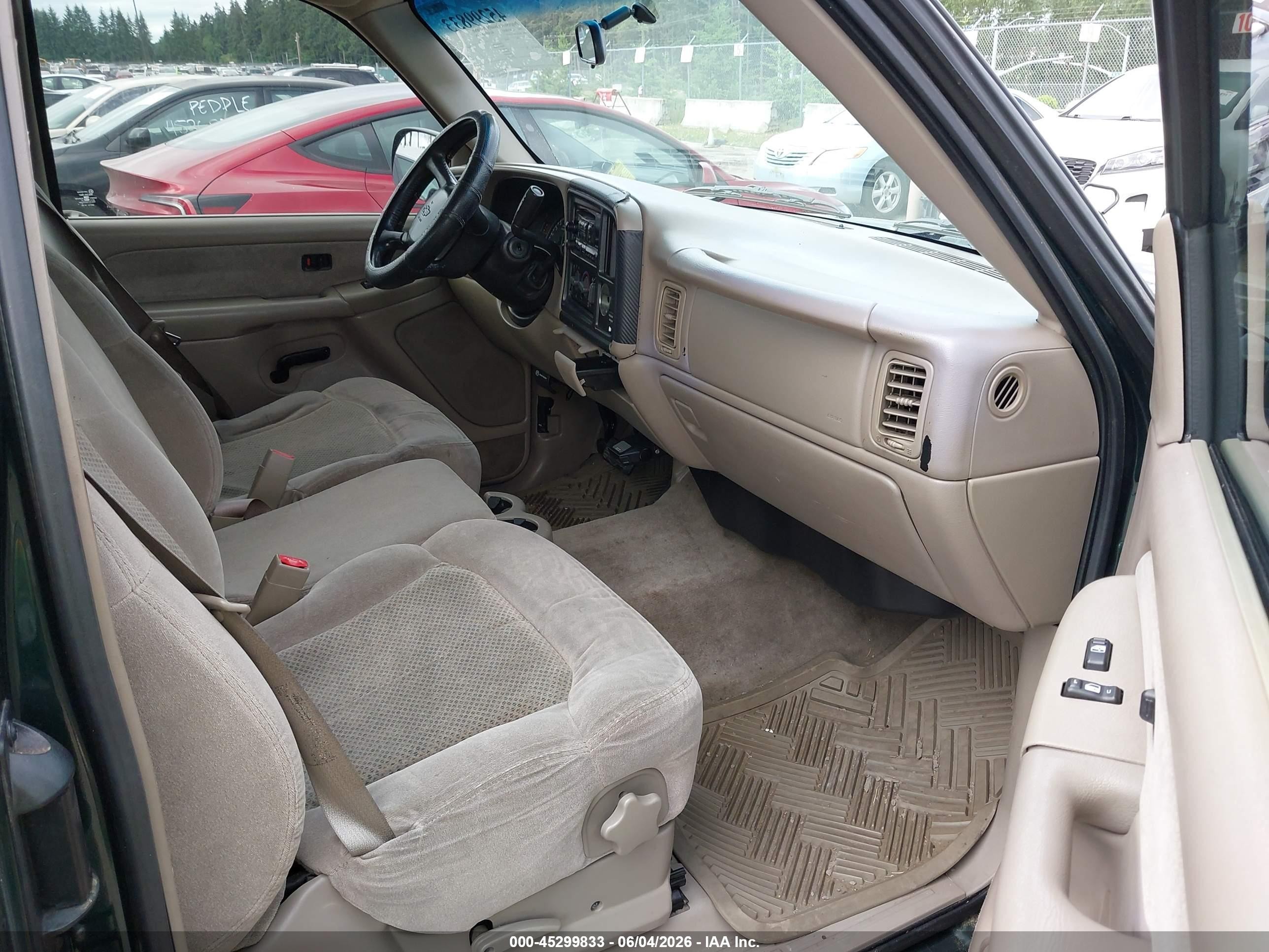 2002 Chevrolet Silverado 1500 Ls Зеленый vin: 2GCEC19V521201773