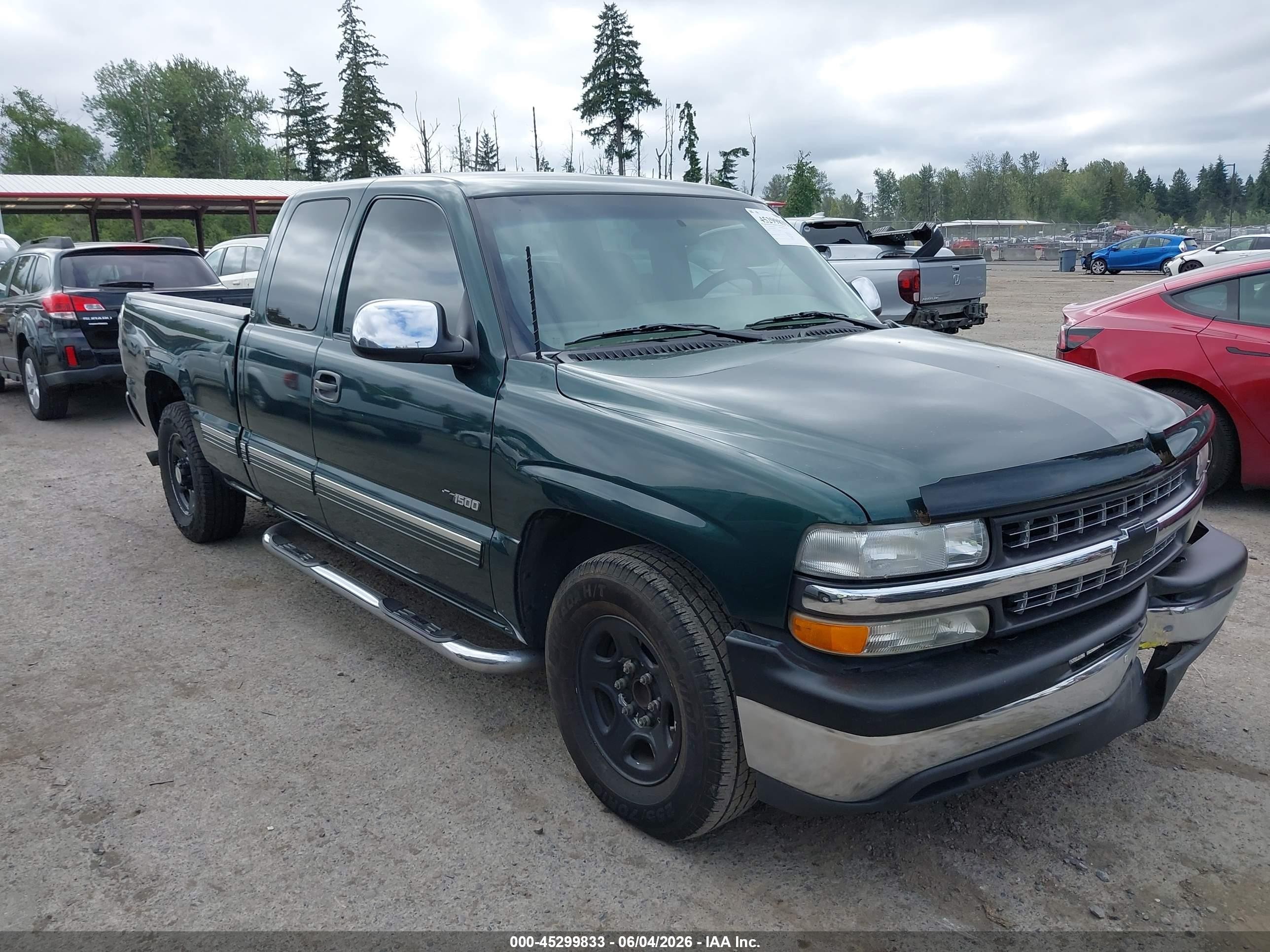 2002 Chevrolet Silverado 1500 Ls Зеленый vin: 2GCEC19V521201773
