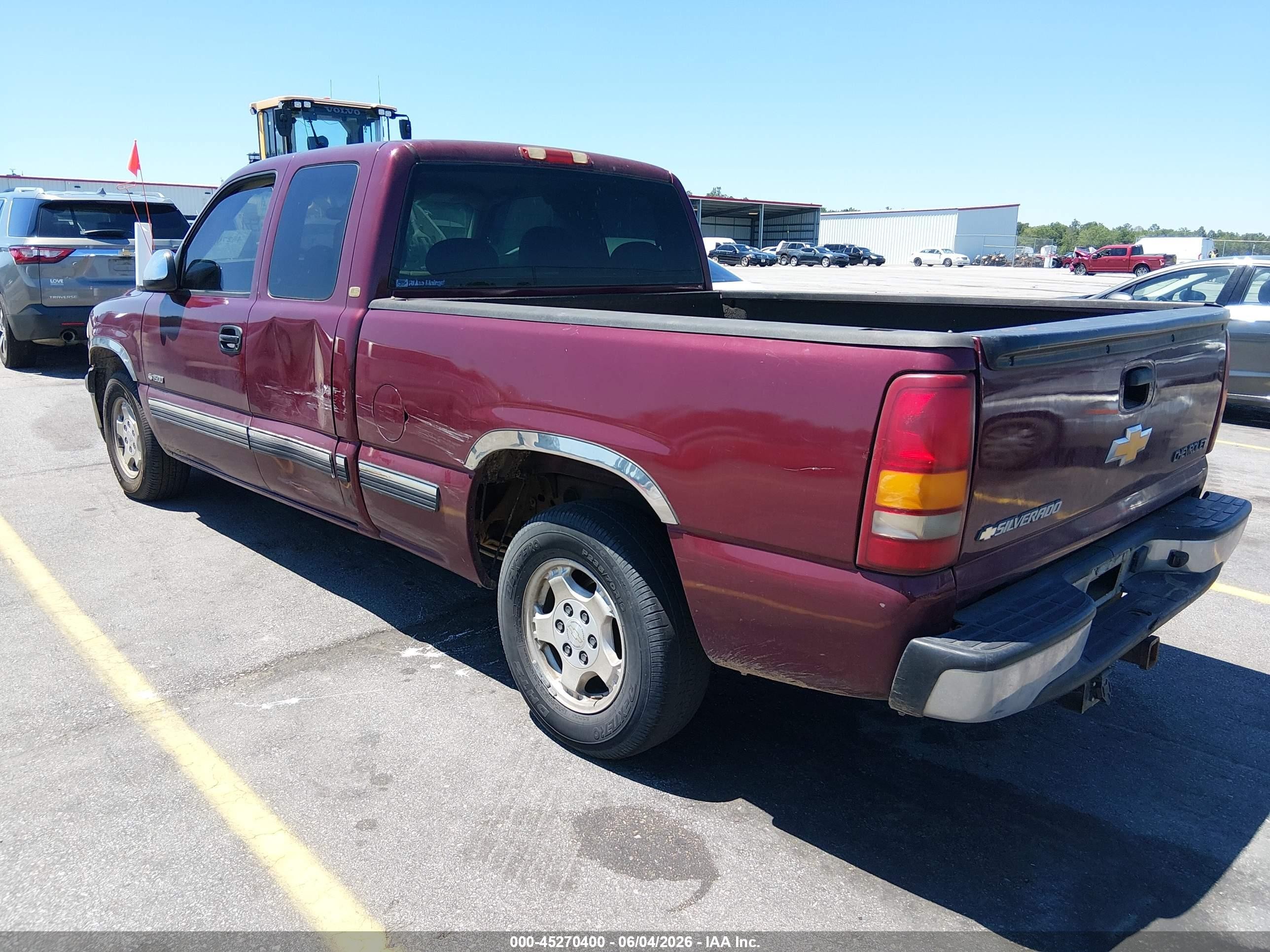 2002 Chevrolet Silverado 1500 Ls Maroon vin: 2GCEC19V521218377