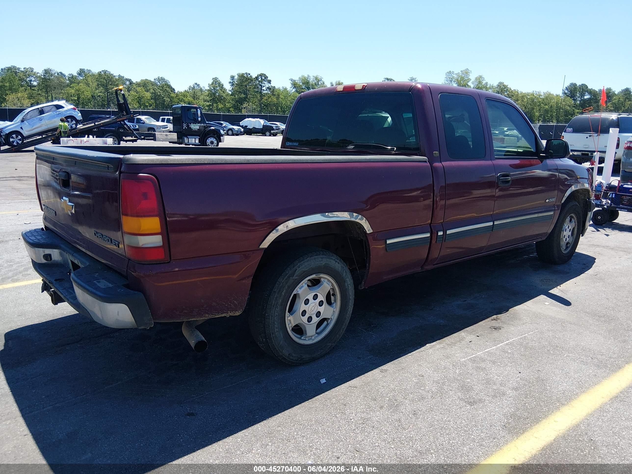 2002 Chevrolet Silverado 1500 Ls Maroon vin: 2GCEC19V521218377