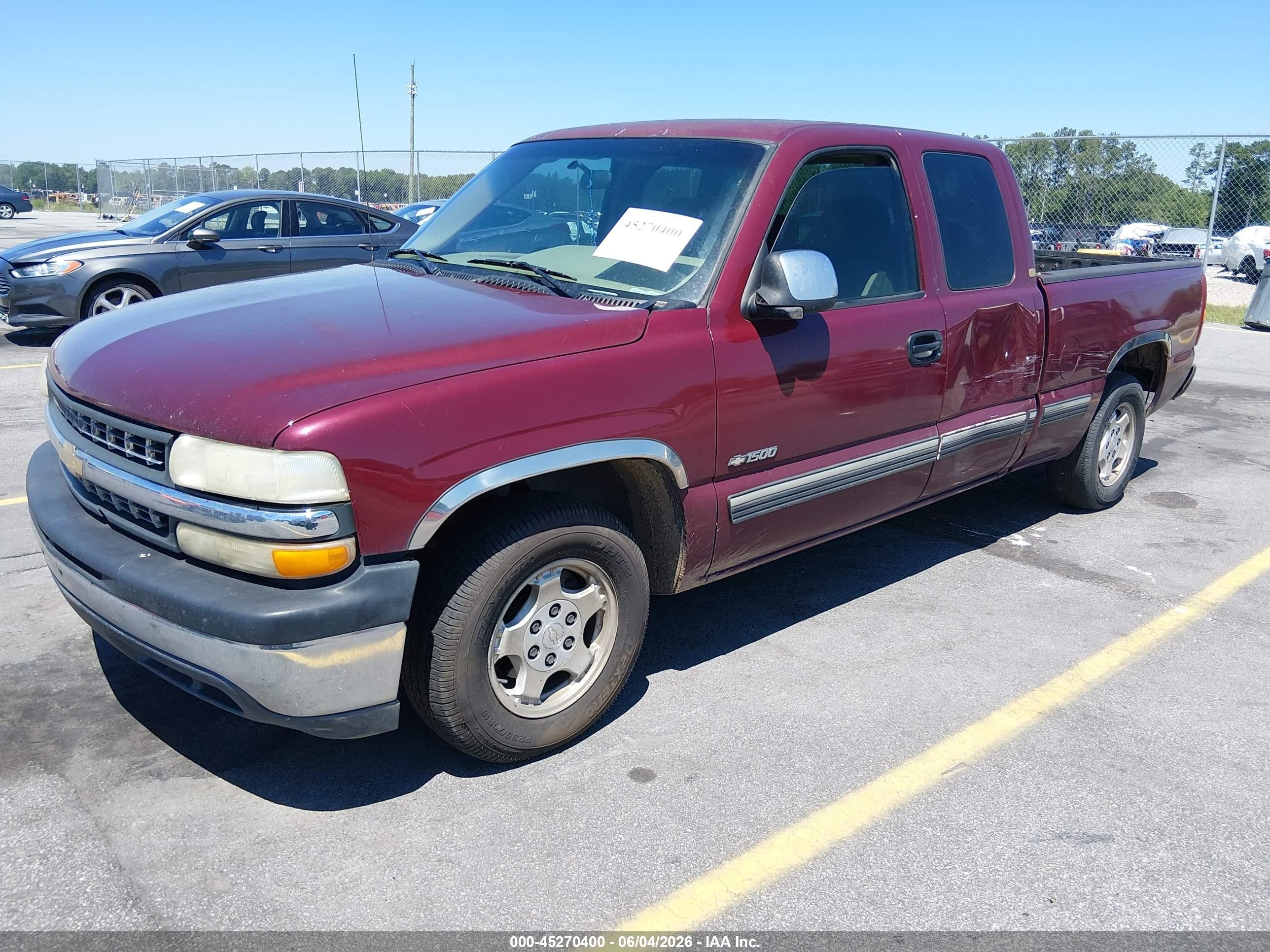 2002 Chevrolet Silverado 1500 Ls Maroon vin: 2GCEC19V521218377