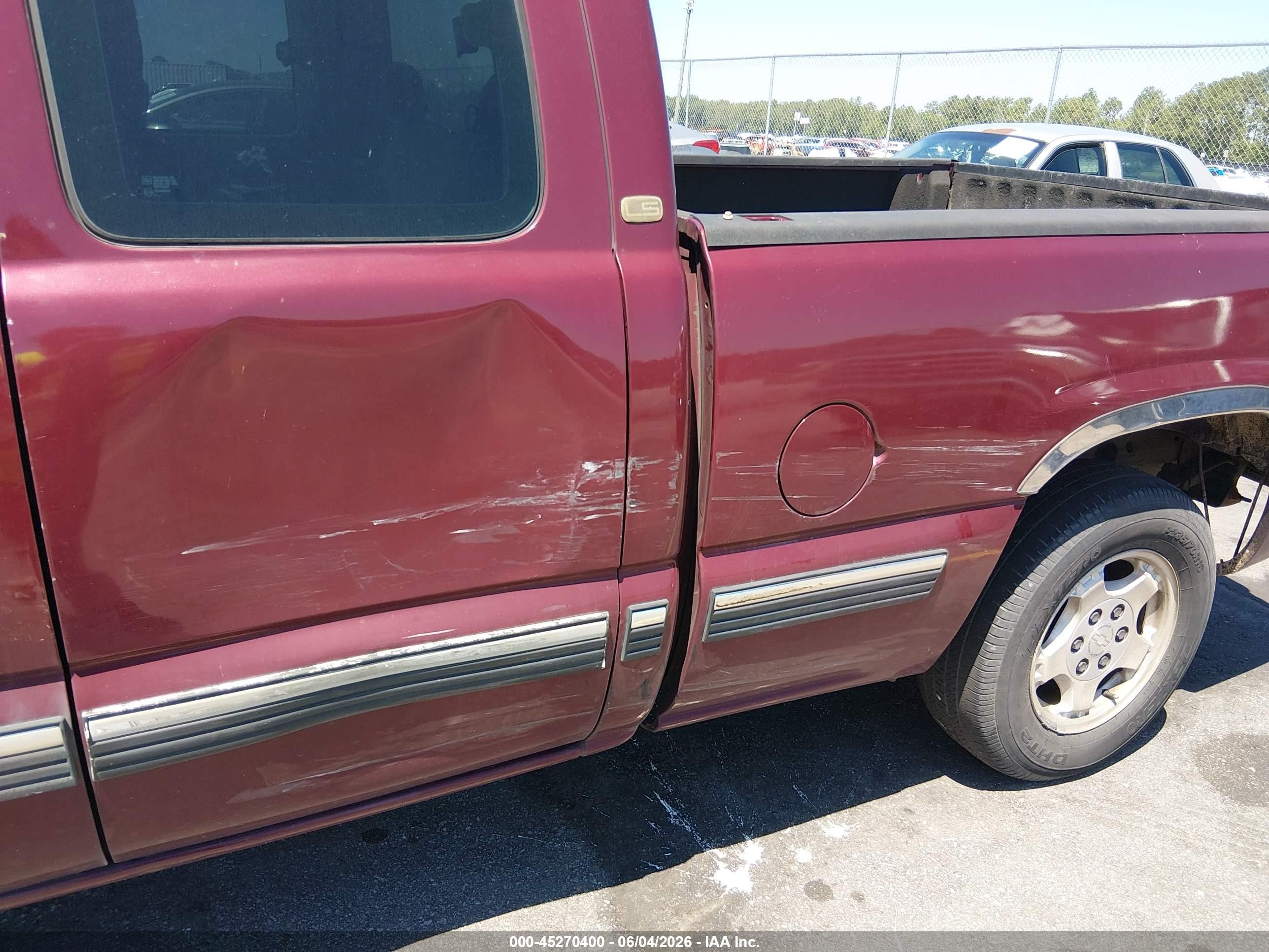 2002 Chevrolet Silverado 1500 Ls Maroon vin: 2GCEC19V521218377