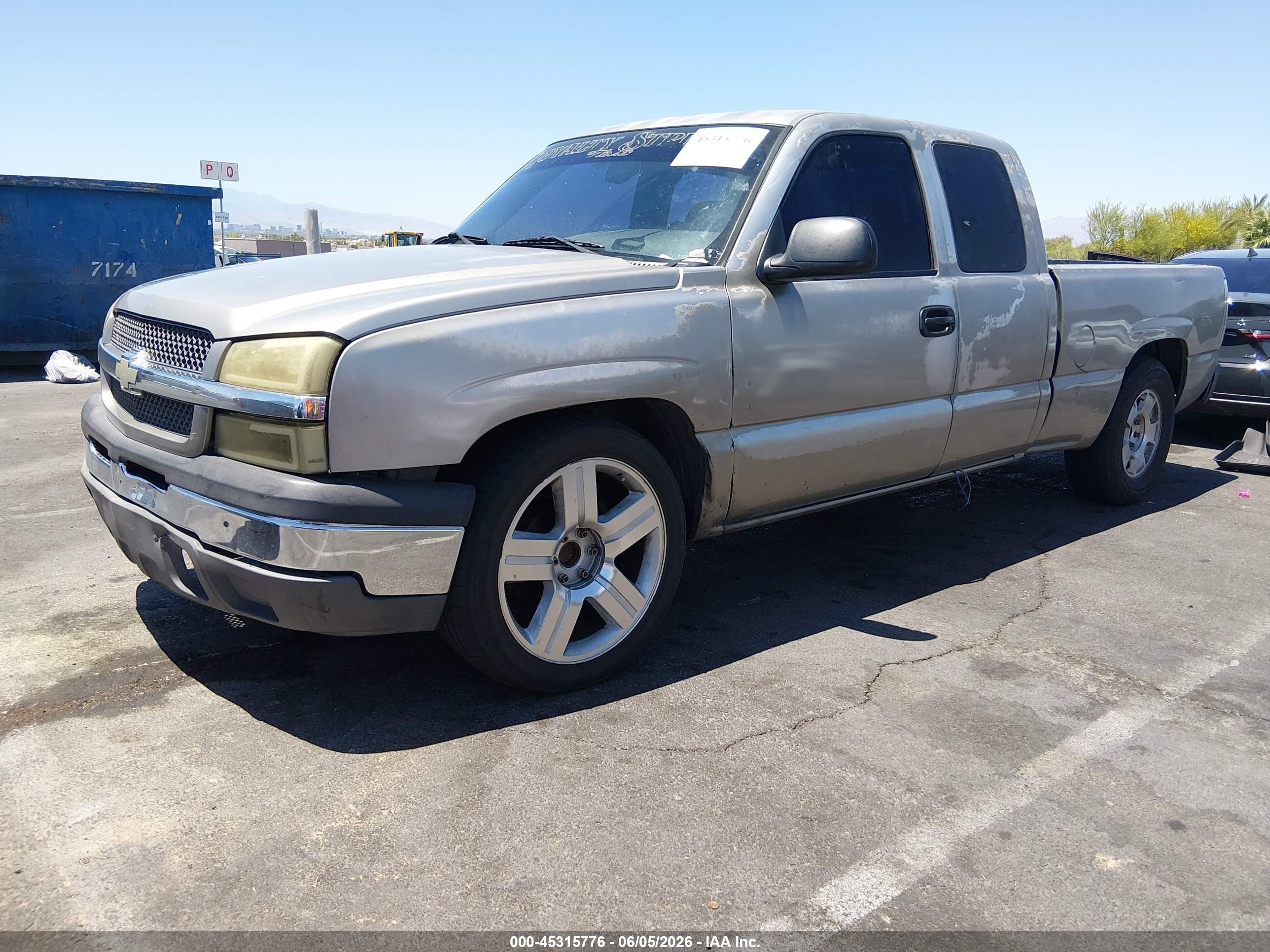 2003 Chevrolet Silverado 1500 Ls Silver vin: 2GCEC19V531112187
