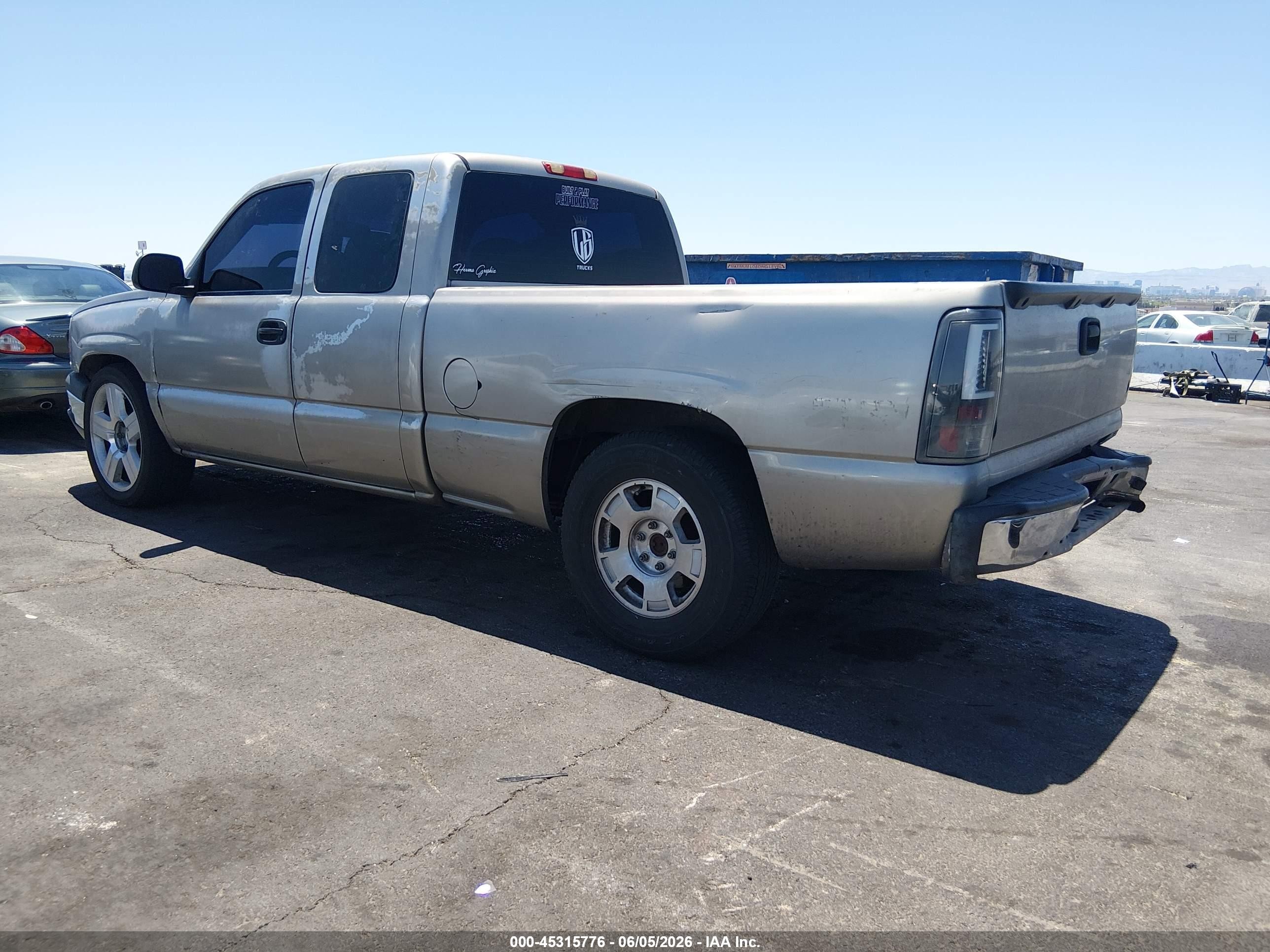 2003 Chevrolet Silverado 1500 Ls Silver vin: 2GCEC19V531112187