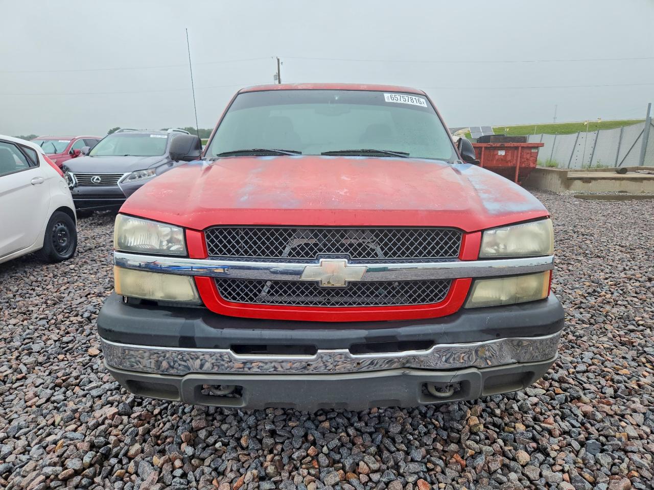 2004 Chevrolet Silverado C1500 Red vin: 2GCEC19V541288156