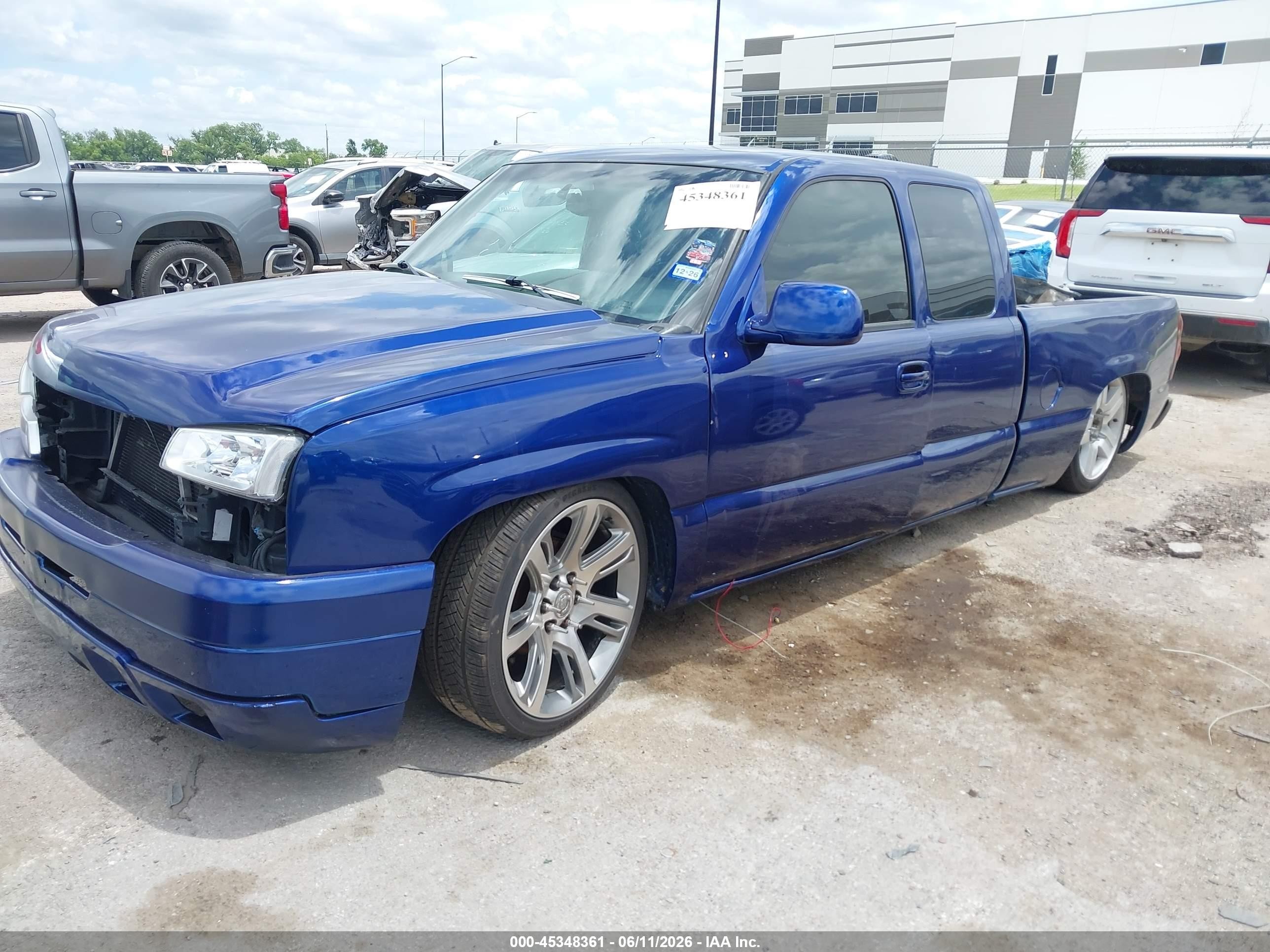 2005 Chevrolet Silverado 1500 Ls Blue vin: 2GCEC19V551104240