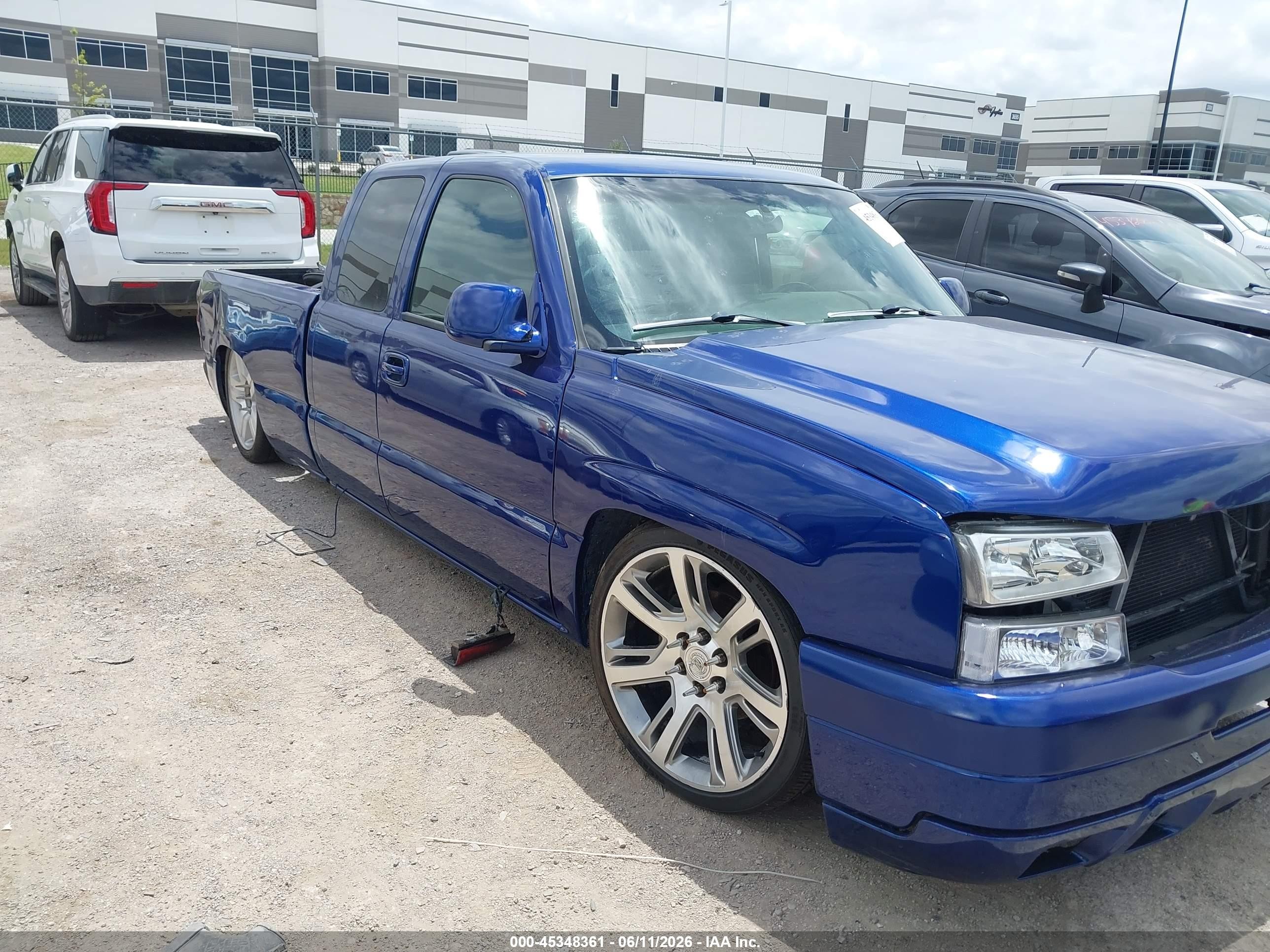 2005 Chevrolet Silverado 1500 Ls Blue vin: 2GCEC19V551104240