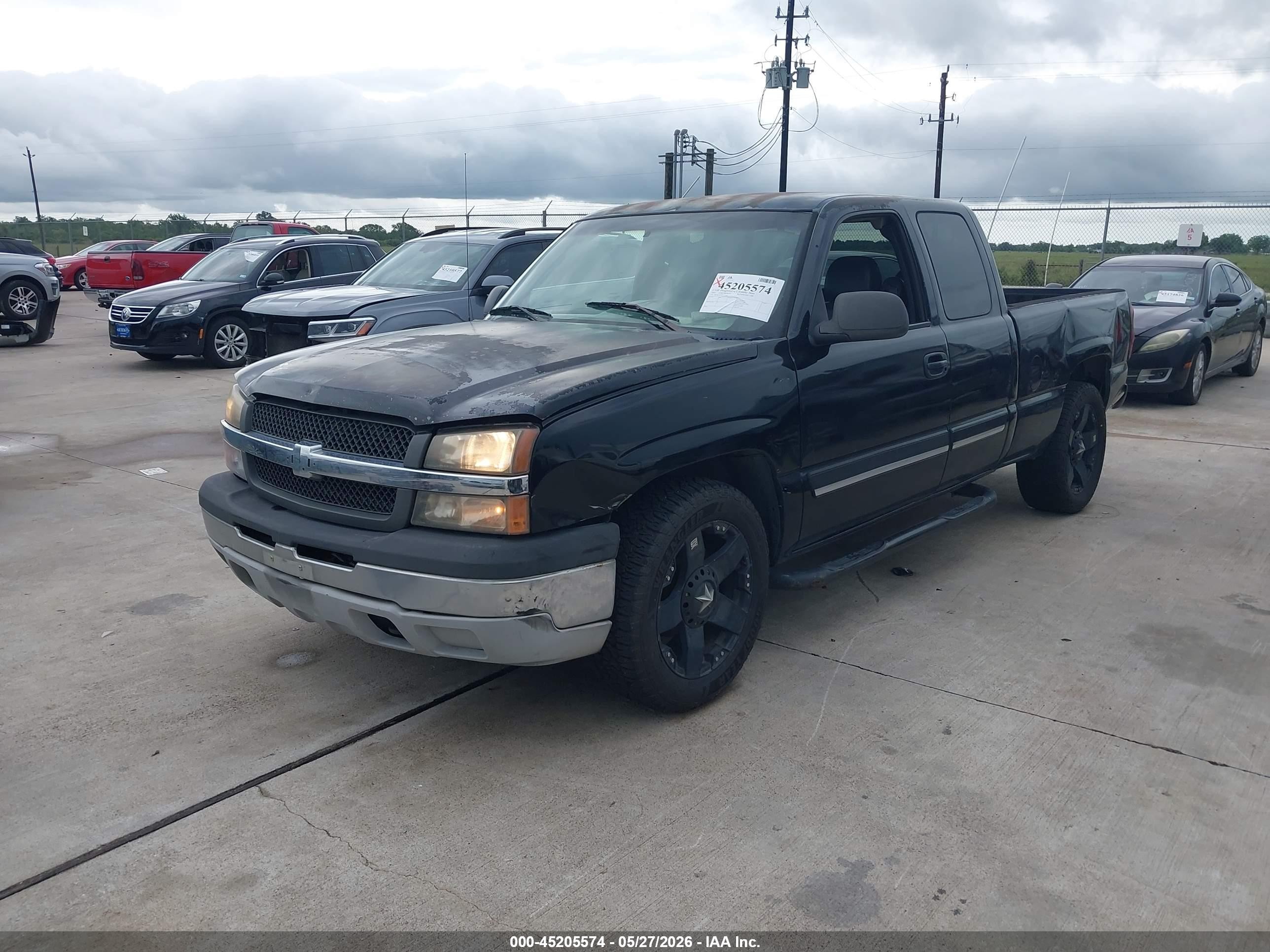 2005 Chevrolet Silverado 1500 Ls Black vin: 2GCEC19V551168004
