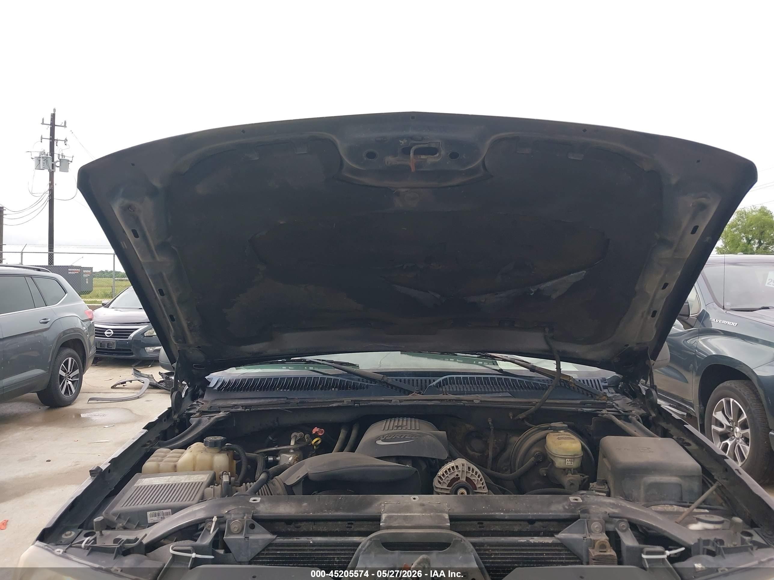 2005 Chevrolet Silverado 1500 Ls Black vin: 2GCEC19V551168004