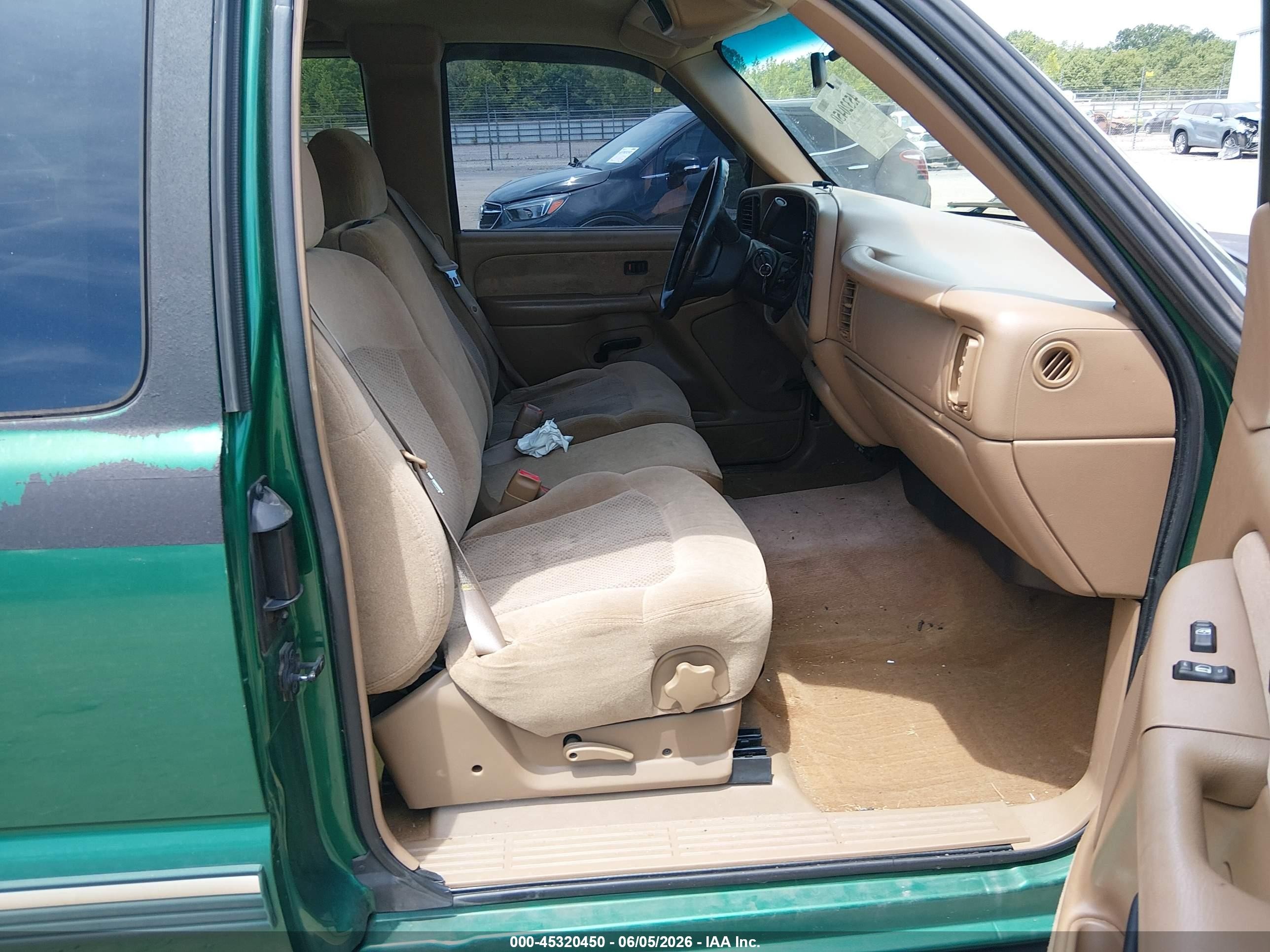2000 Chevrolet Silverado 1500 Ls Green vin: 2GCEC19V5Y1314762
