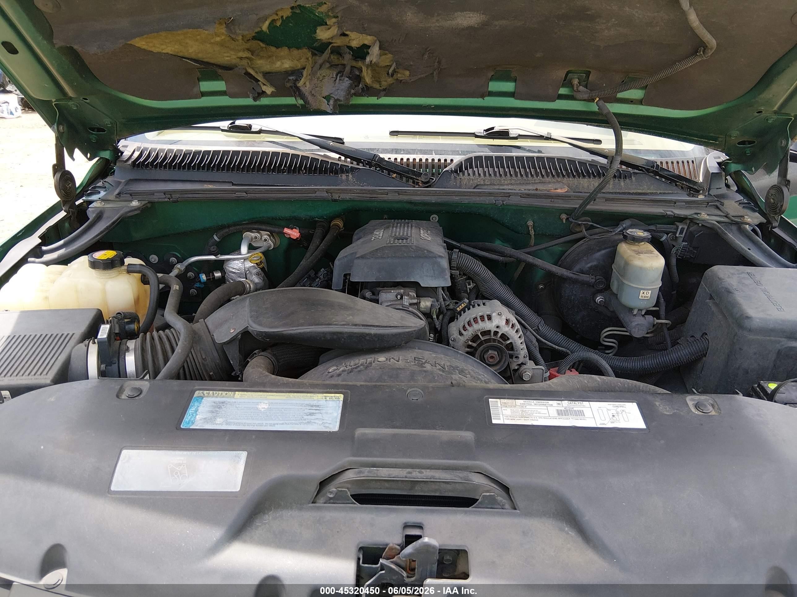 2000 Chevrolet Silverado 1500 Ls Green vin: 2GCEC19V5Y1314762