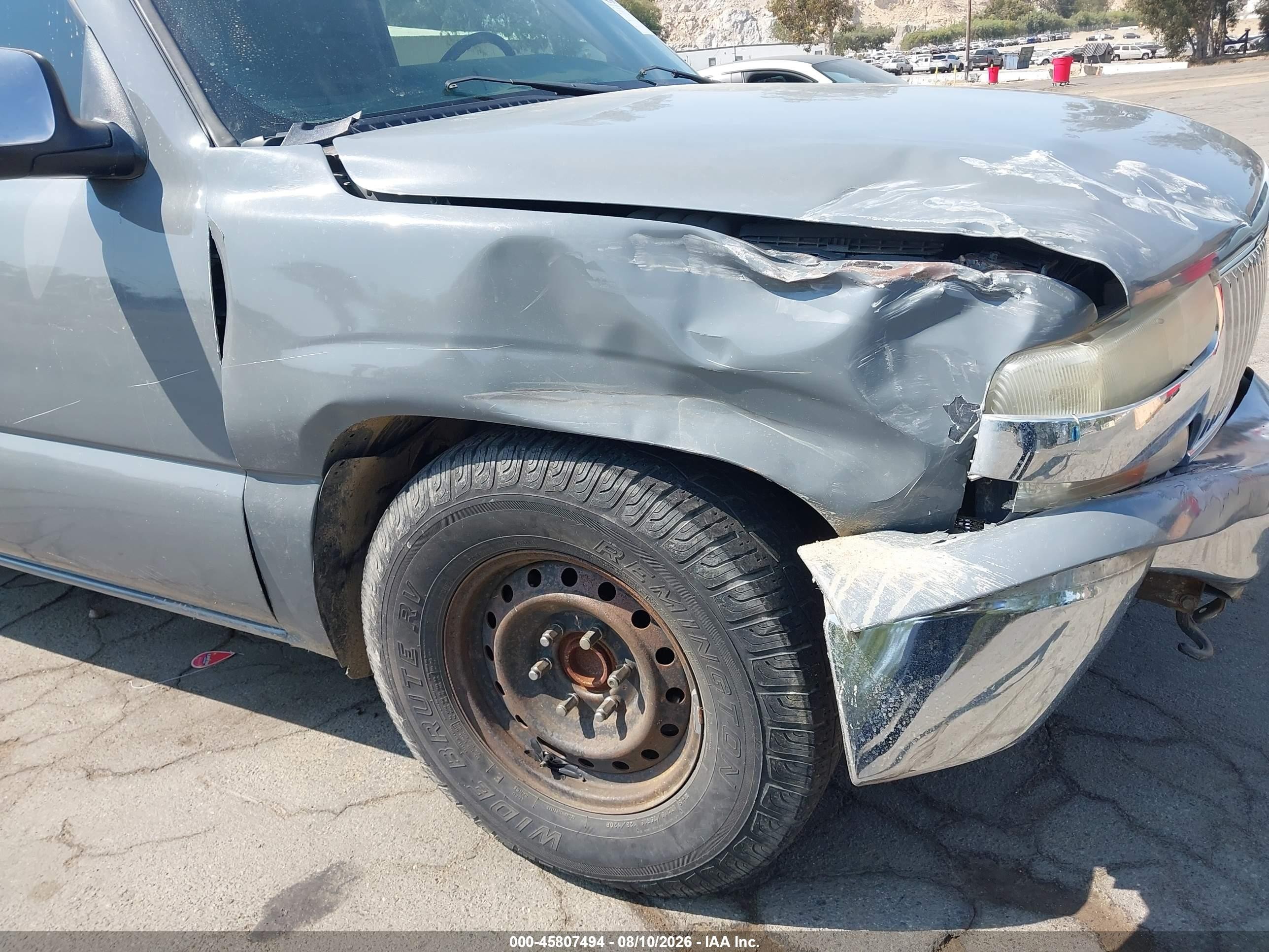 2002 Chevrolet Silverado 1500 Ls Gray vin: 2GCEC19V621132012