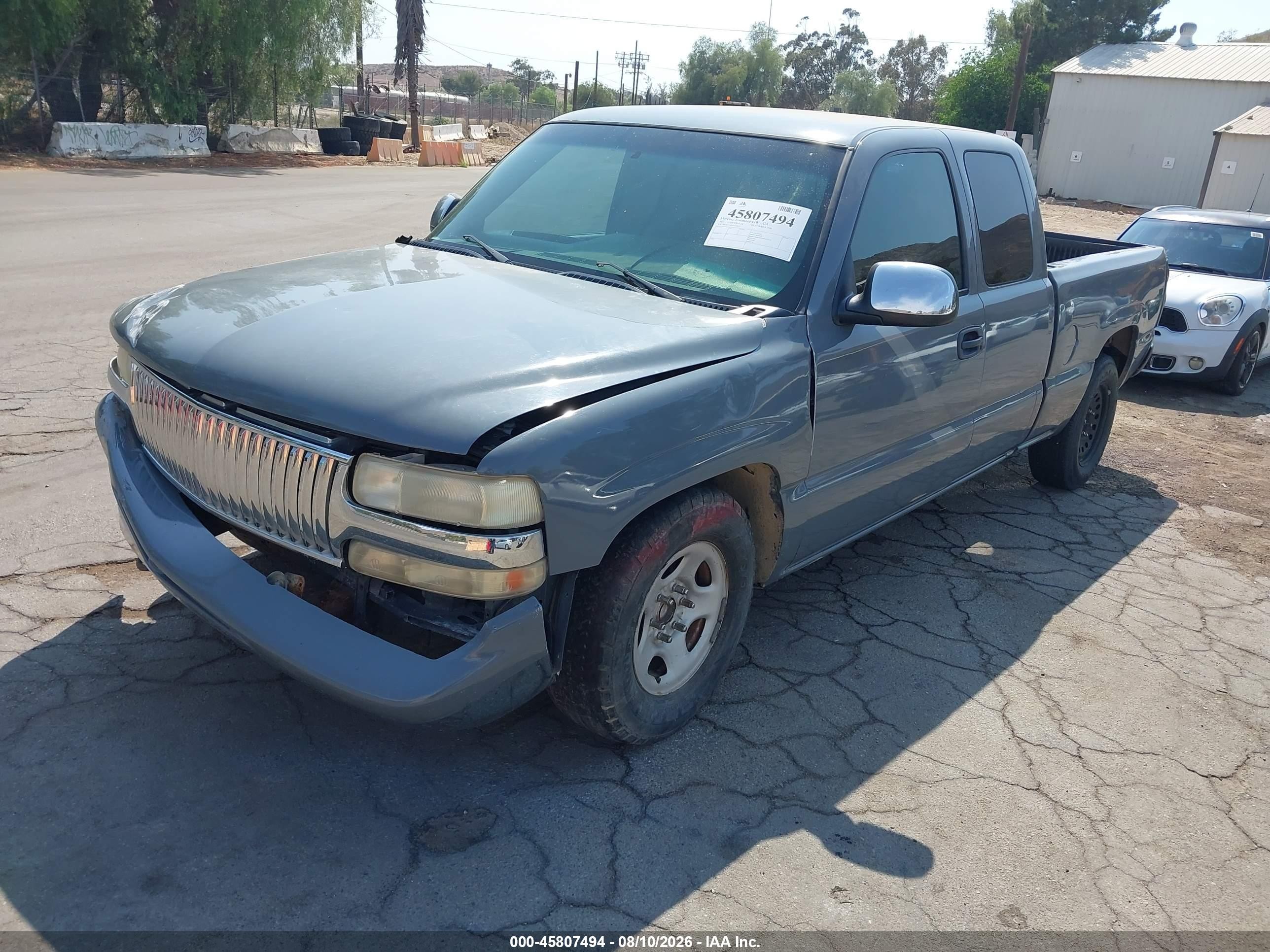 2002 Chevrolet Silverado 1500 Ls Gray vin: 2GCEC19V621132012
