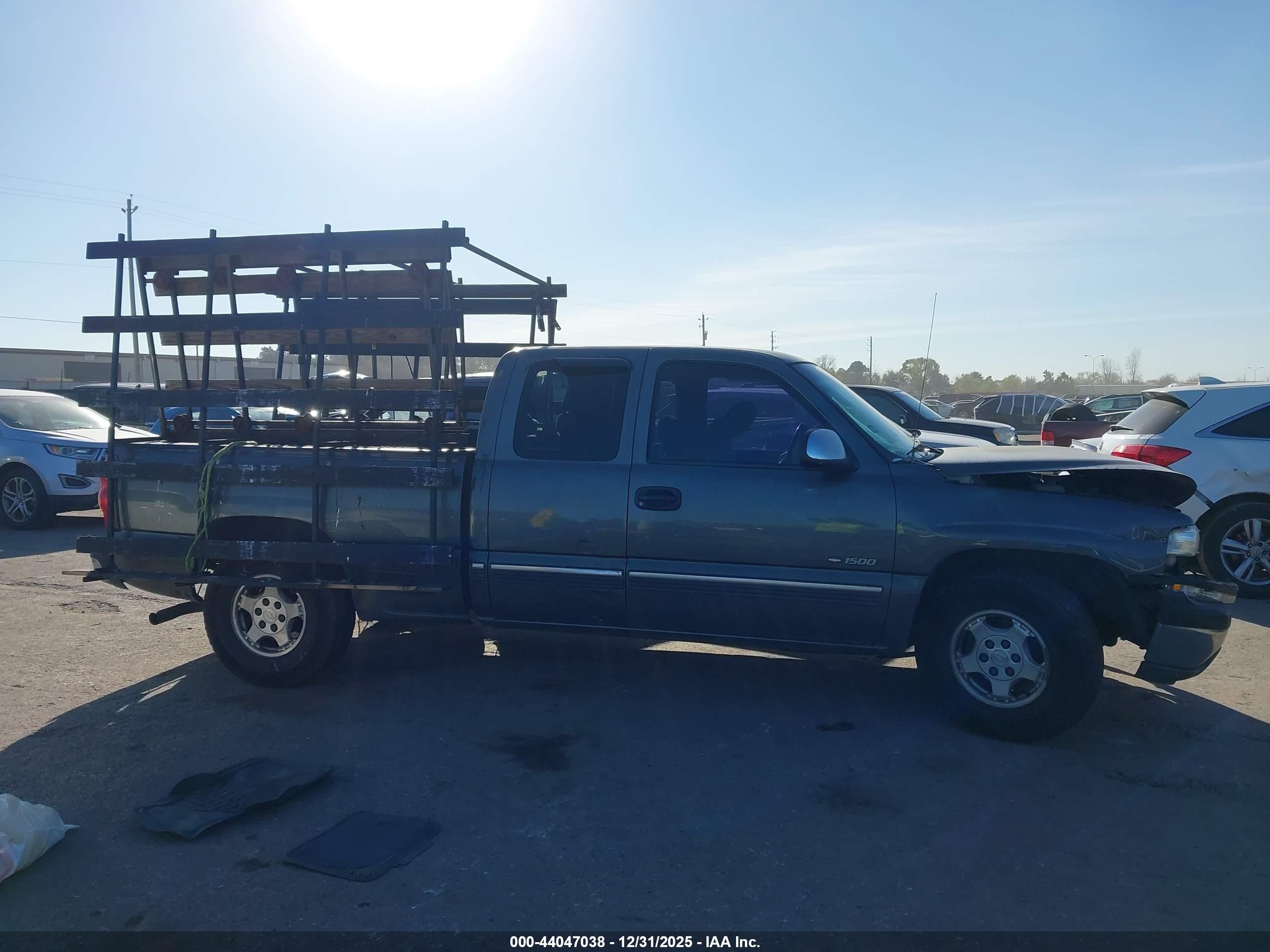 2002 Chevrolet Silverado 1500 Ls Gray vin: 2GCEC19V621218307