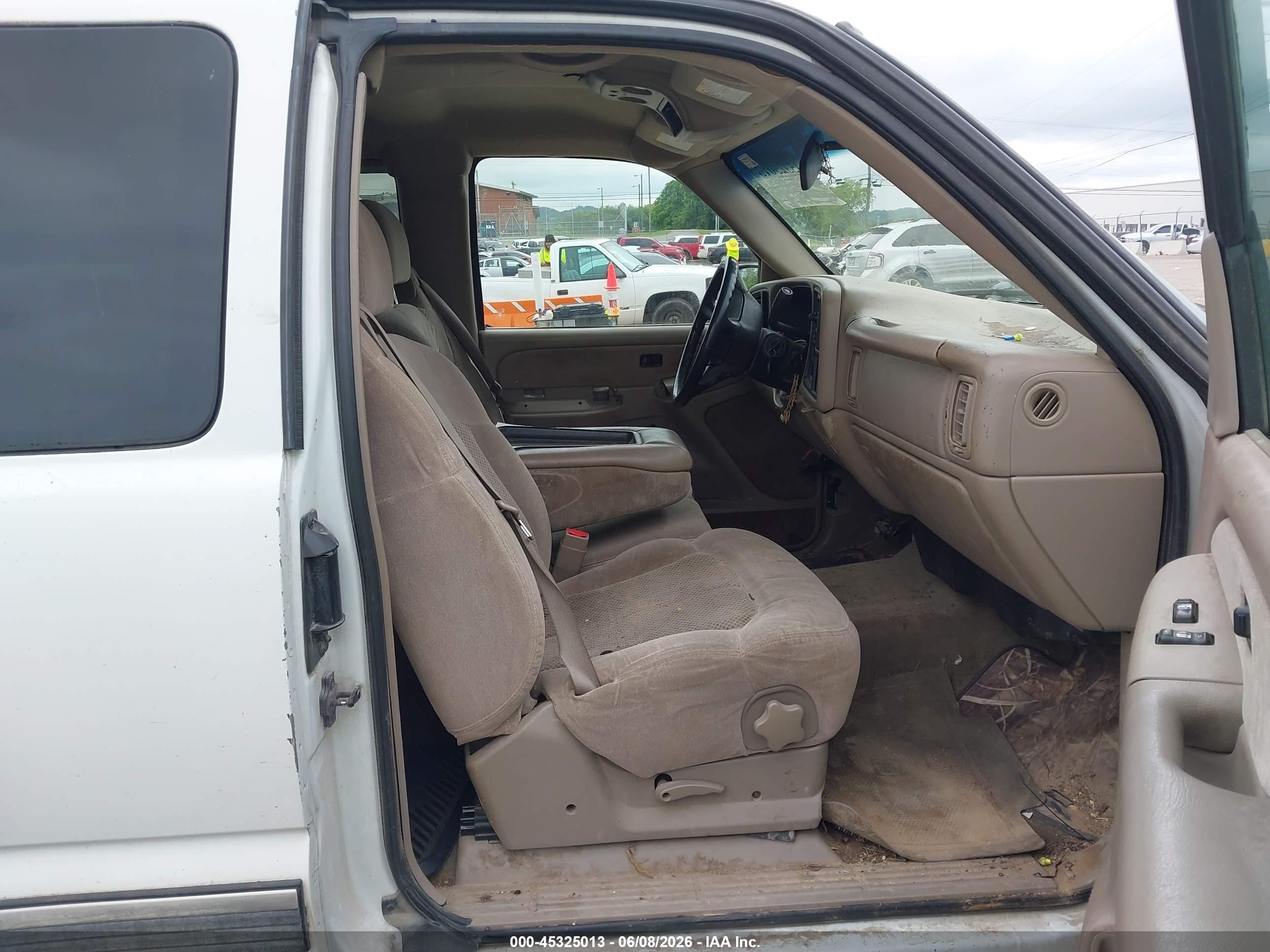 2002 Chevrolet Silverado 1500 Ls White vin: 2GCEC19V621347664
