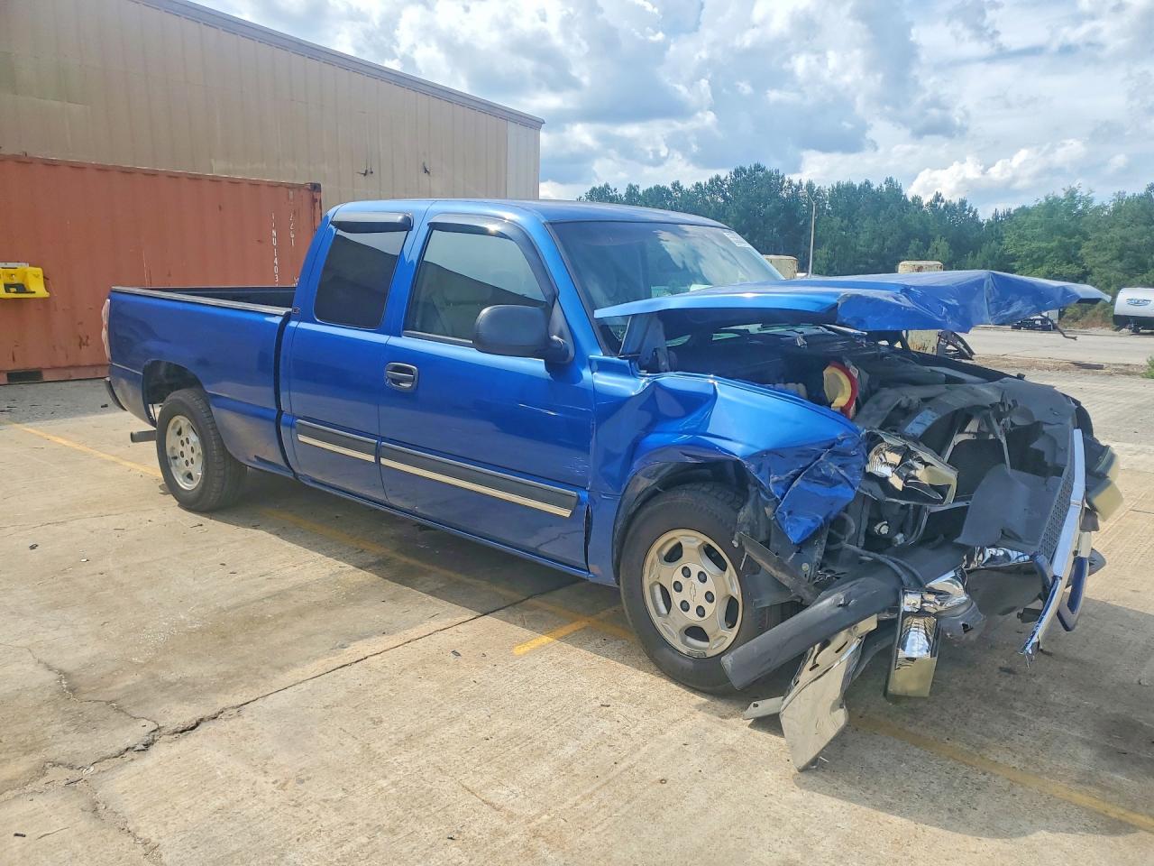 2003 Chevrolet Silverado C1500 Blue vin: 2GCEC19V631408674