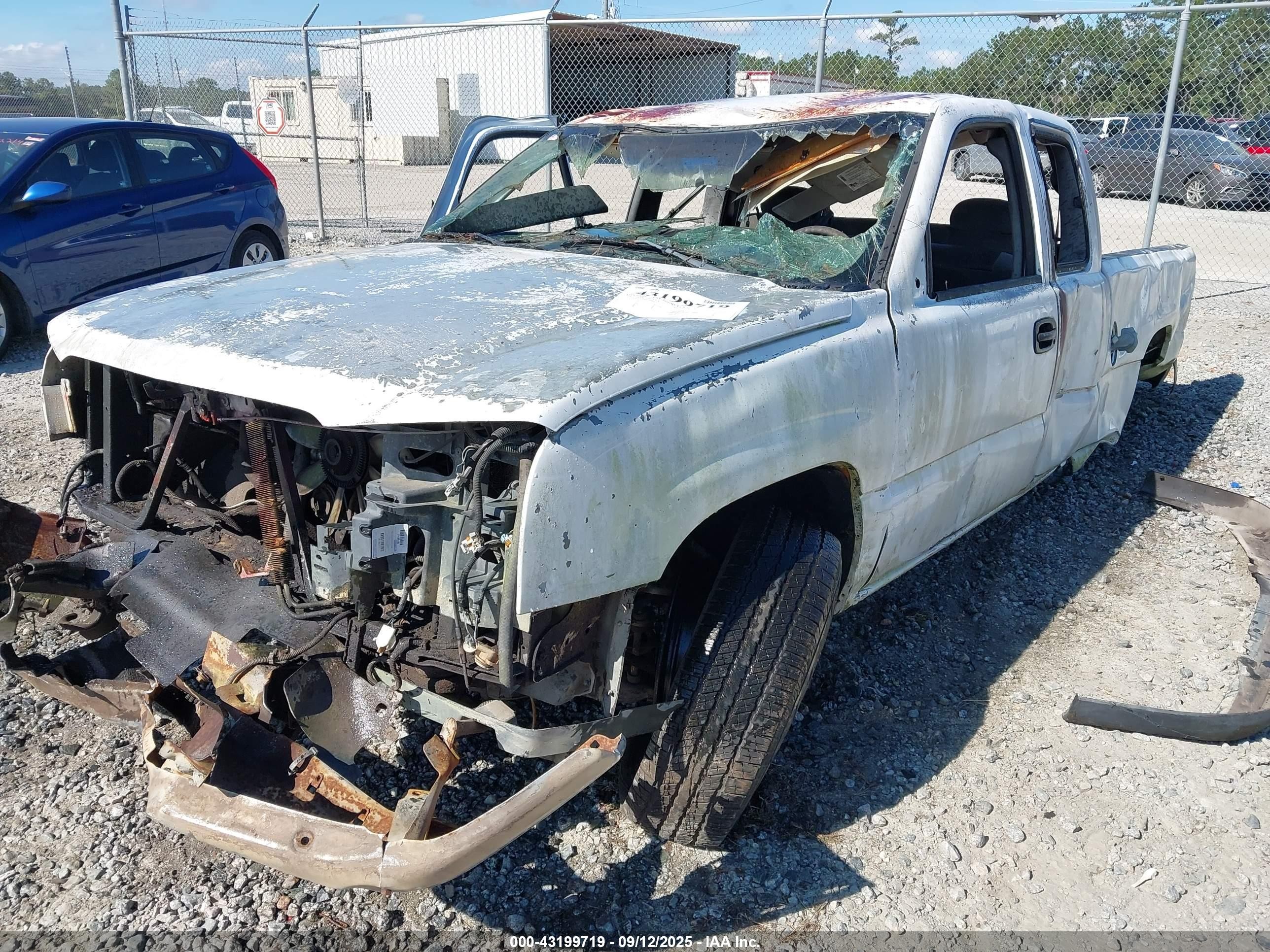 2004 Chevrolet Silverado 1500 Ls White vin: 2GCEC19V641410068