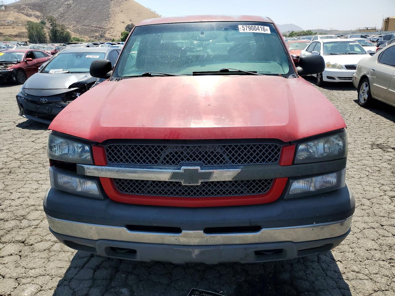 2005 Chevrolet Silverado C1500 Red vin: 2GCEC19V651274056